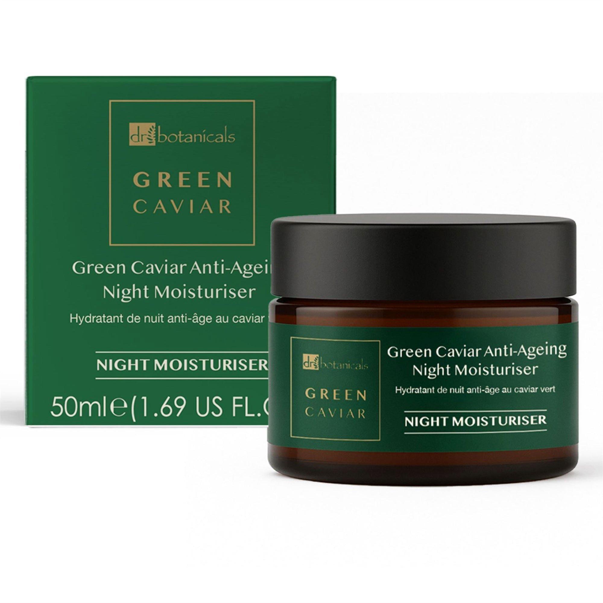 Антивозрастной ночной крем для лица Dr Botanicals Green Caviar — фото 4