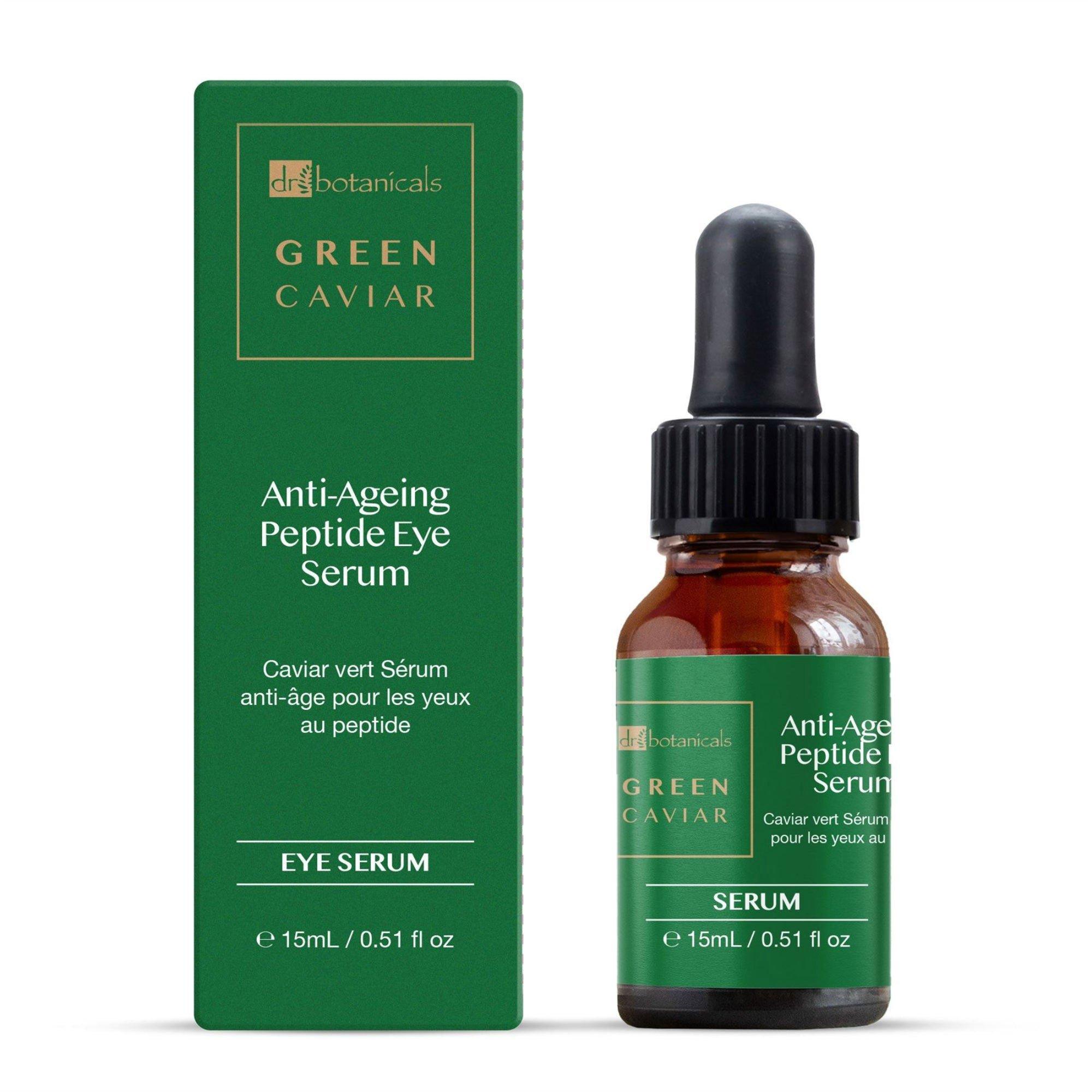 Антивозрастная сыворотка для кожи вокруг глаз Dr Botanicals Green Caviar с пептидами — фото 4