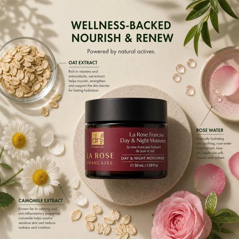 Dr Botanicals - La Rose Francaise Day & Night Moisturiser | Ulta