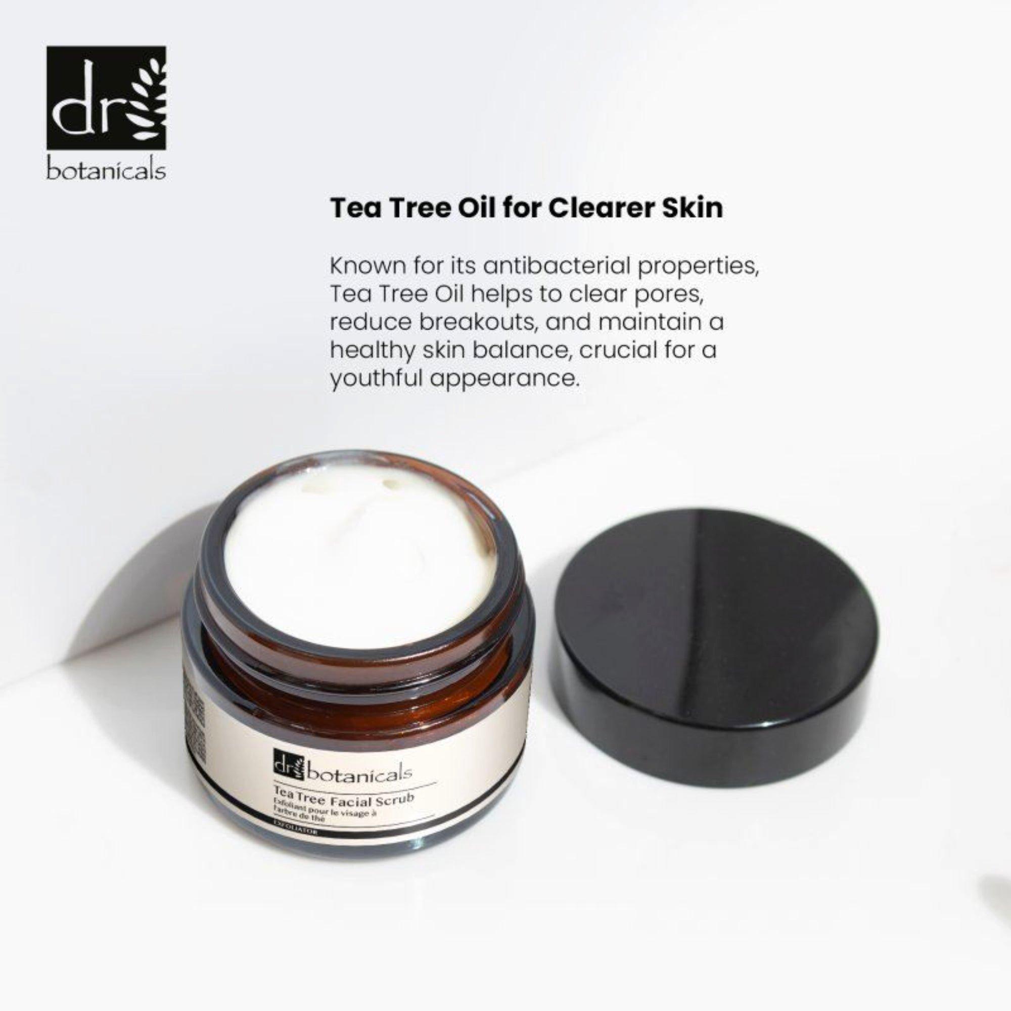 Антивозрастной скраб для лица с чайным деревом Dr Botanicals — фото 5