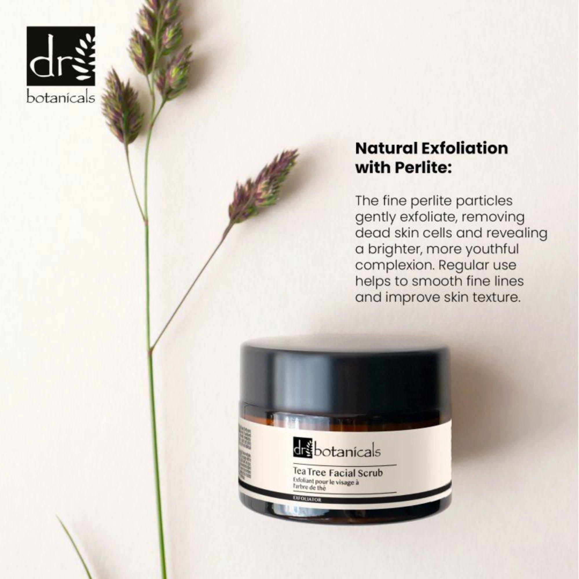 Антивозрастной скраб для лица с чайным деревом Dr Botanicals — фото 6
