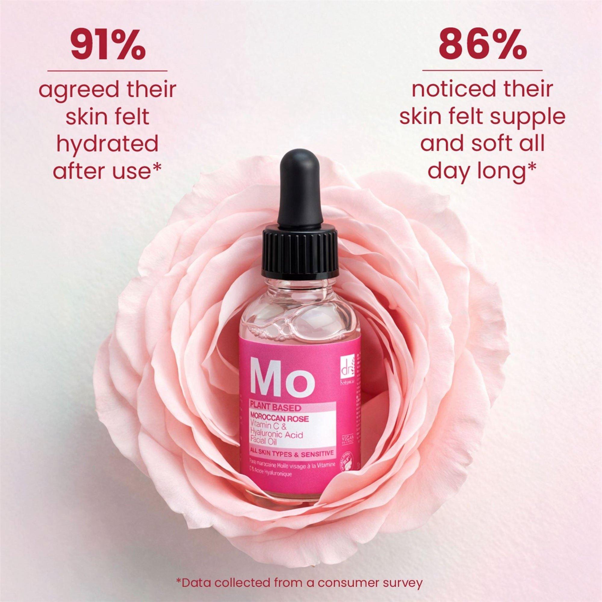 Омолаживающее масло для лица Dr Botanicals Moroccan Rose — фото 2