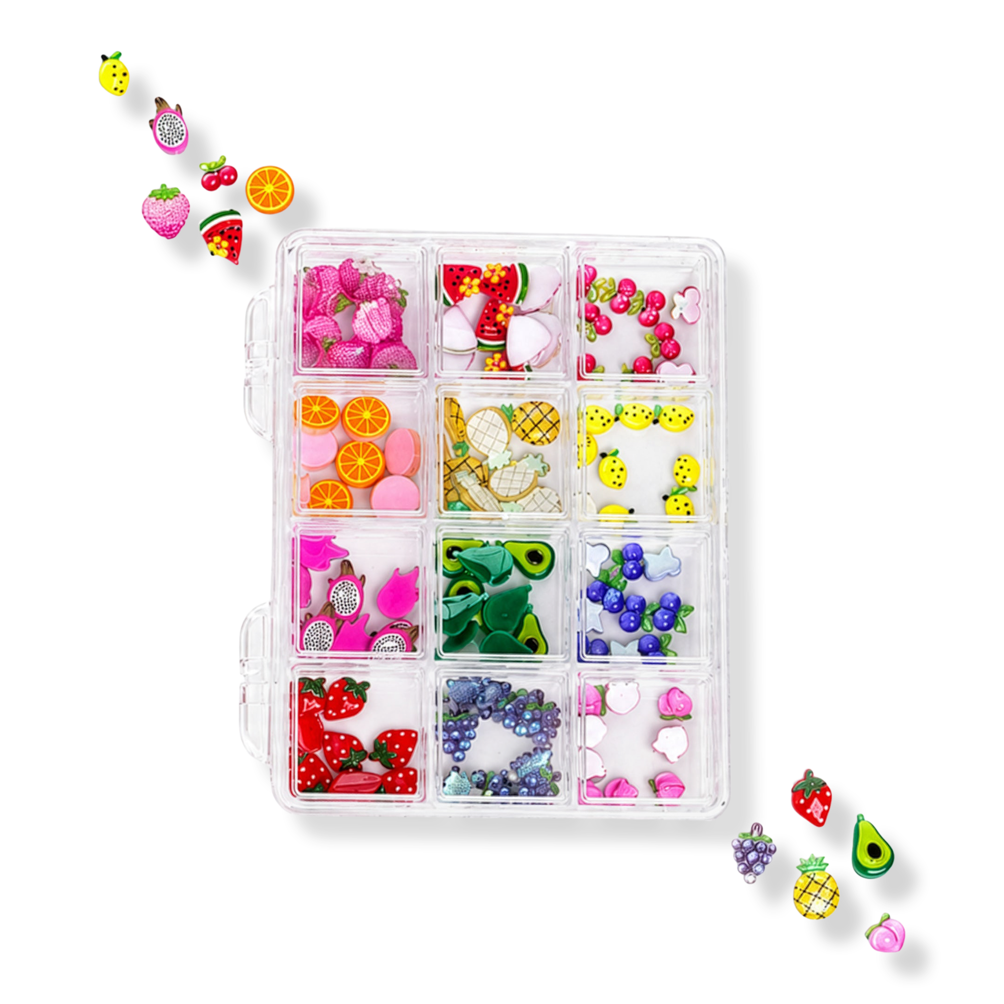 3H Nails Juicy Fruit - 120+ Assorted Nail Charms #1