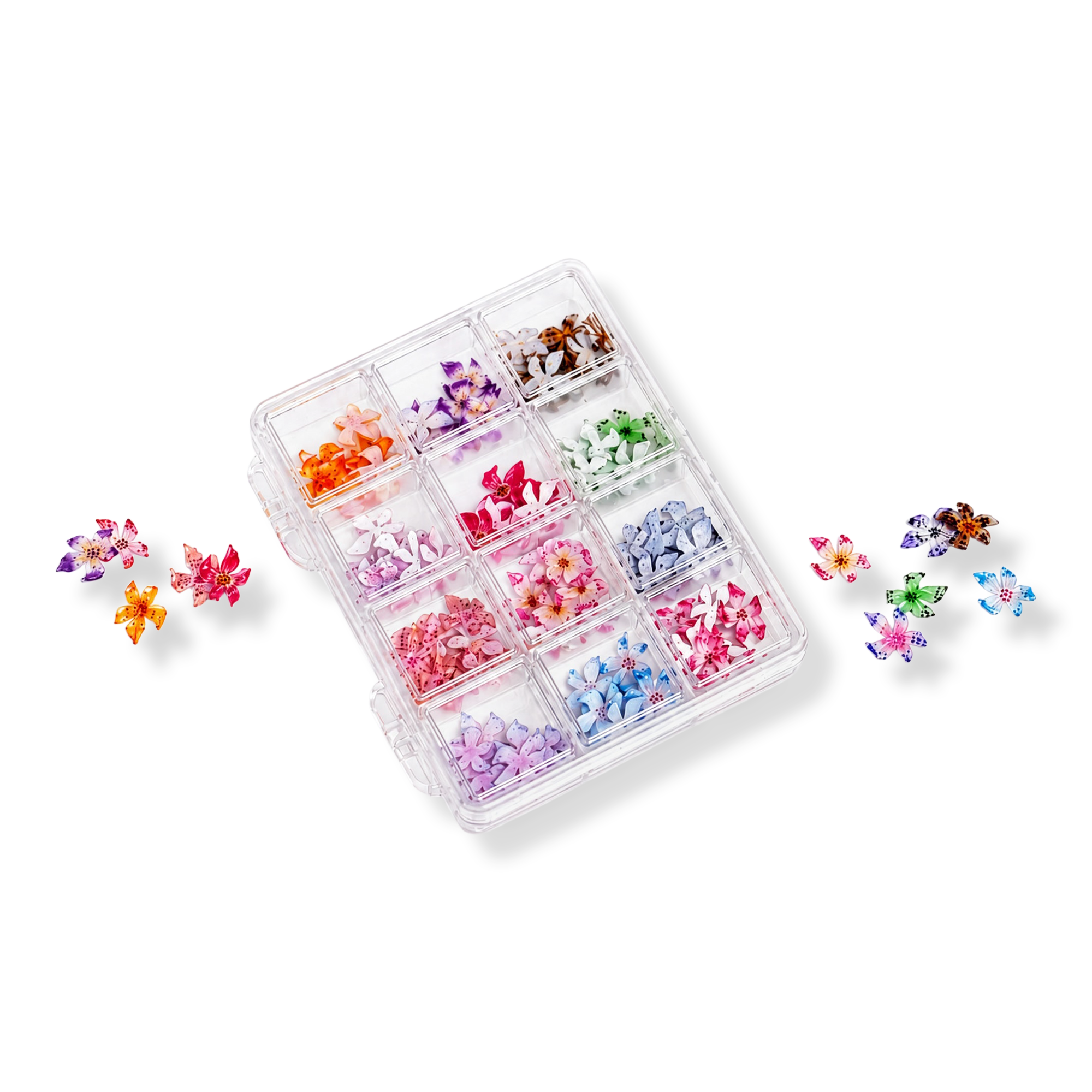 3H Nails Orchid Blossom - 120+ Assorted Nail Charms #1