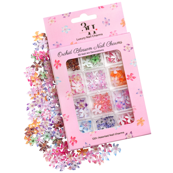 3H Nails Orchid Blossom - 120+ Assorted Nail Charms #4
