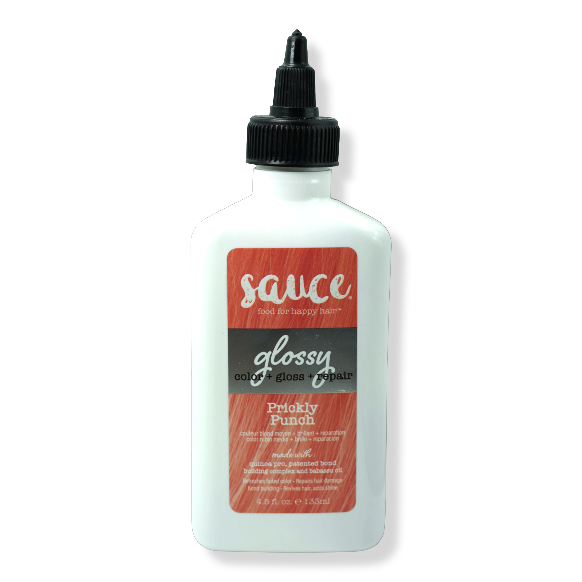 Sauce Beauty Glossy Color+Gloss+ Repair Hibiscus Heat #1