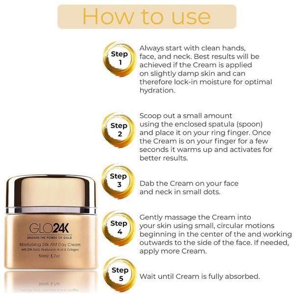 Glo24k Moisturizing 24K AM Day Cream #4