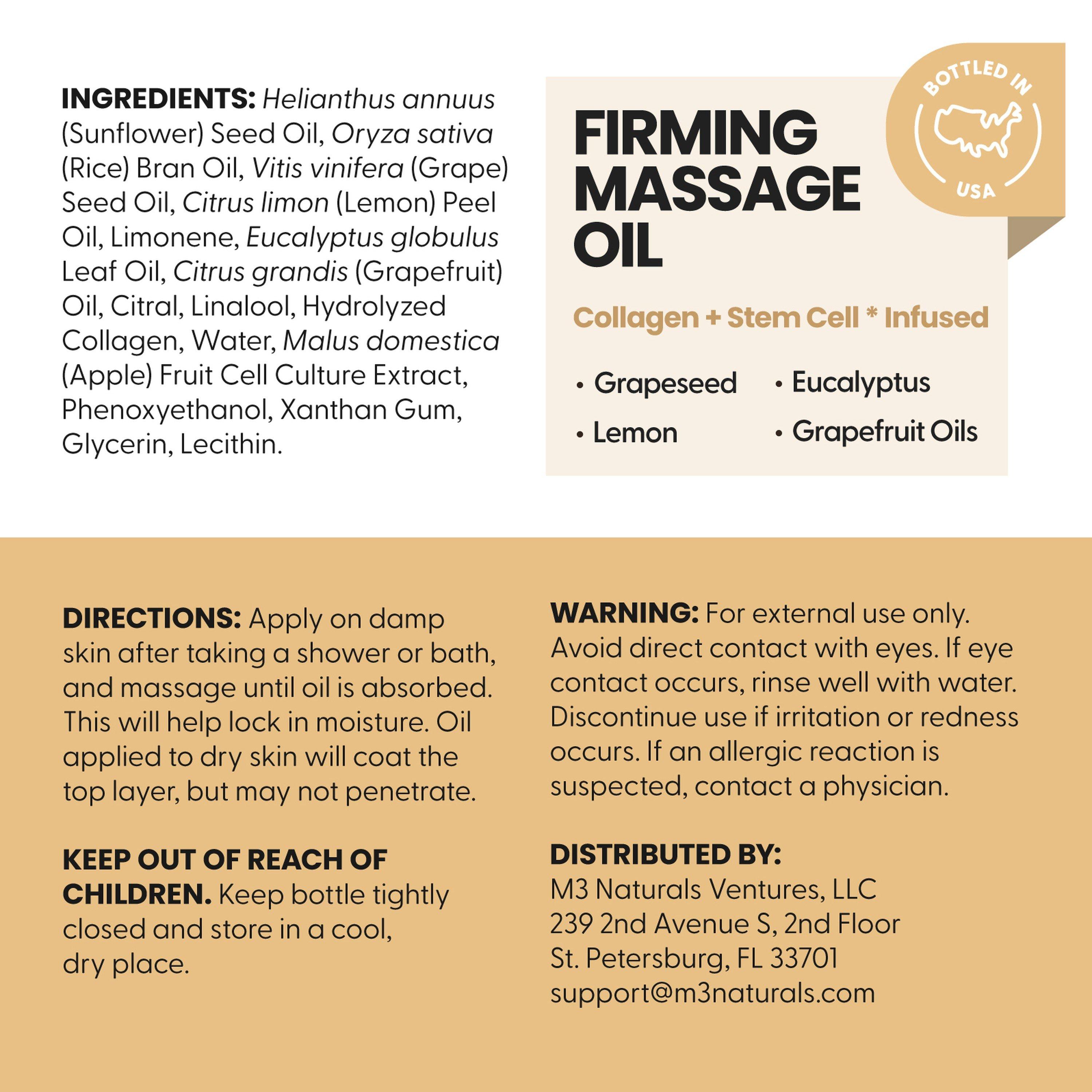 M3 Anti-Cellulite Massage Oil & Brush Kit — фото 2
