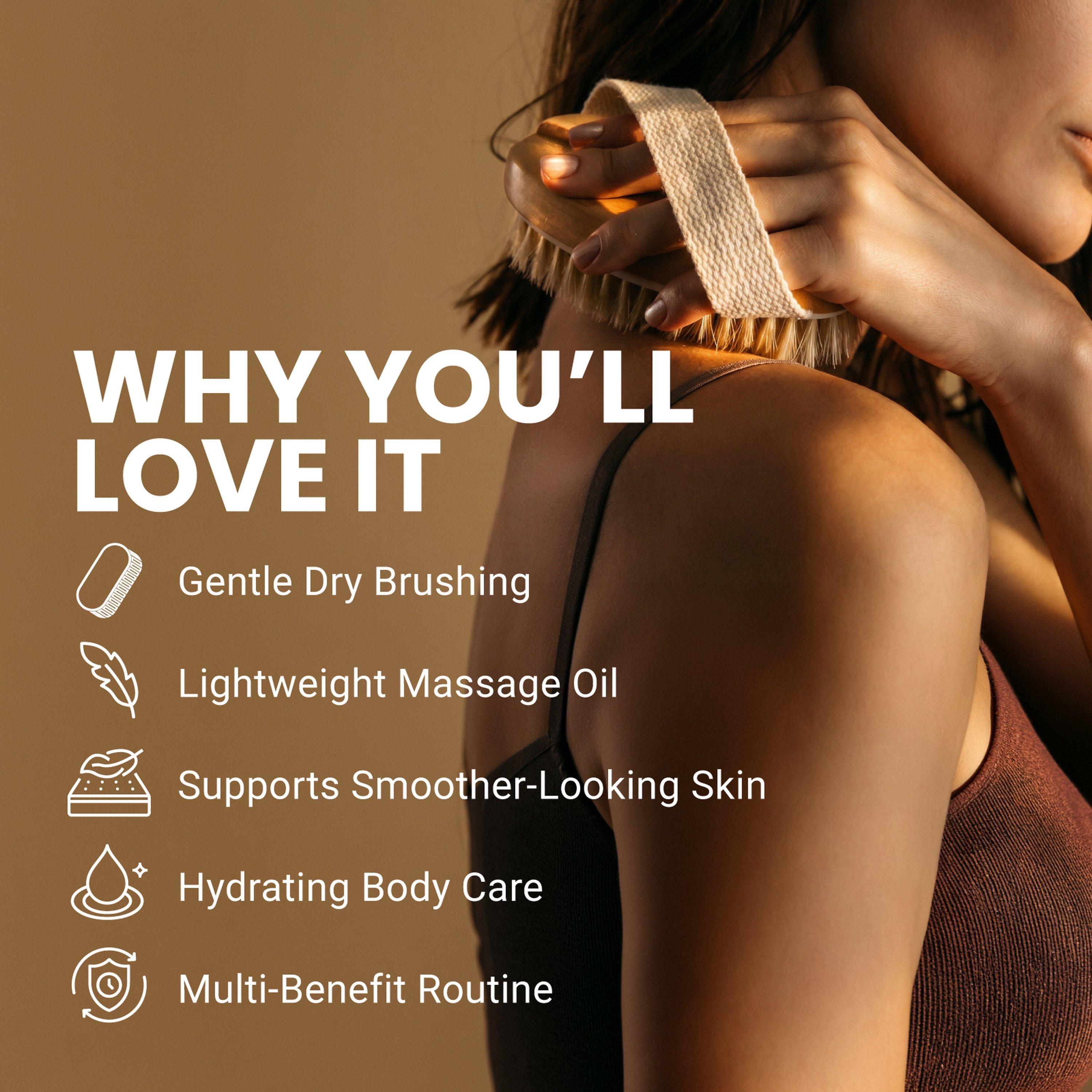 M3 Anti-Cellulite Massage Oil & Brush Kit — фото 5