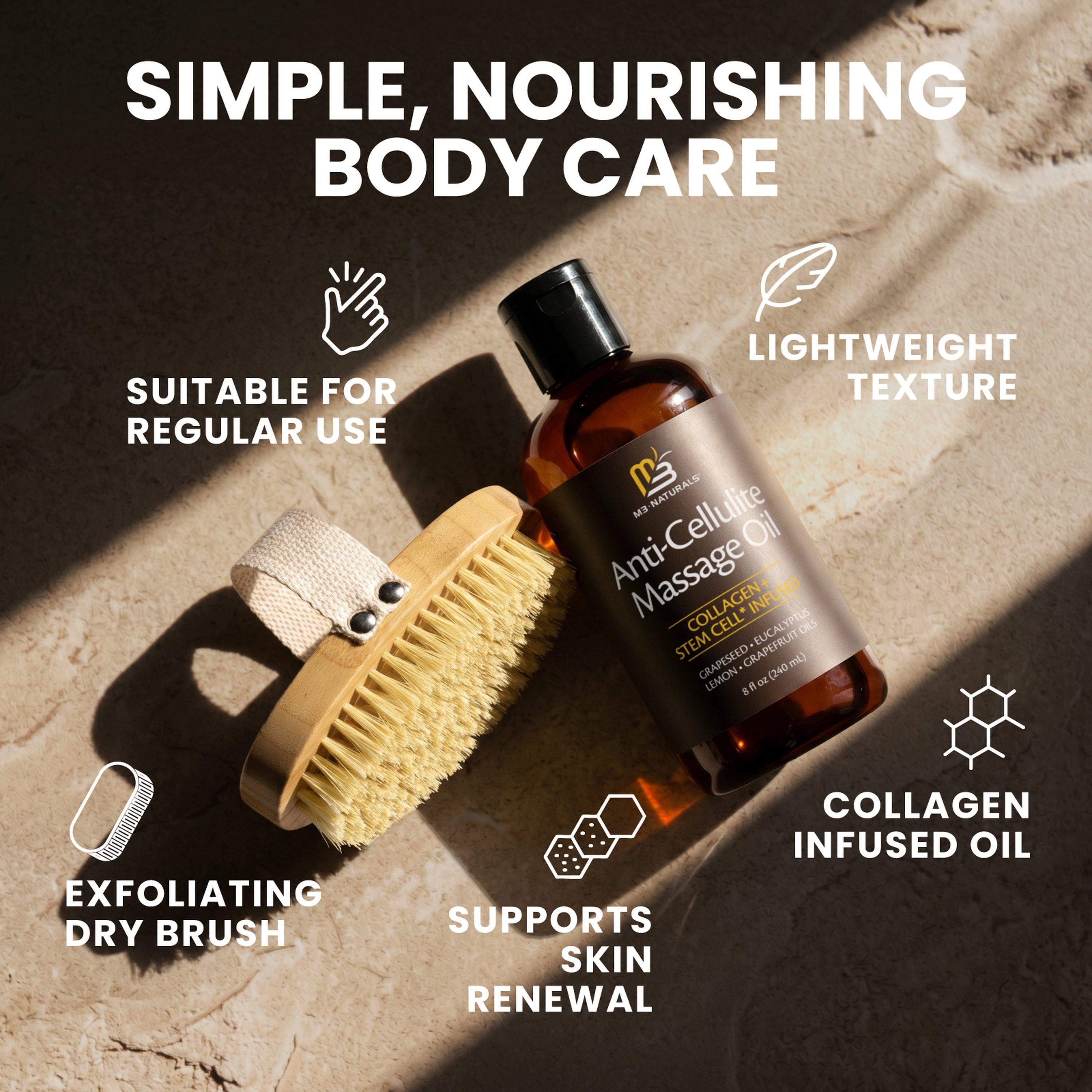 M3 Anti-Cellulite Massage Oil & Brush Kit — фото 8