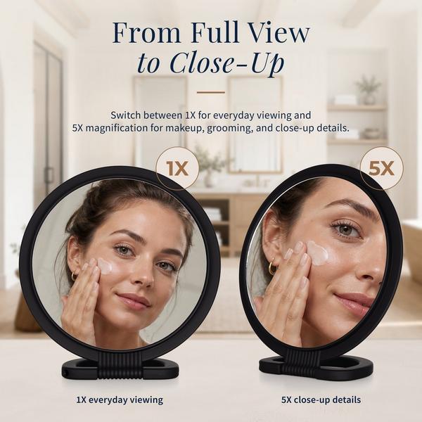 Zadro Dual-Sided Handheld Mirror with Soft-Touch Handle #6