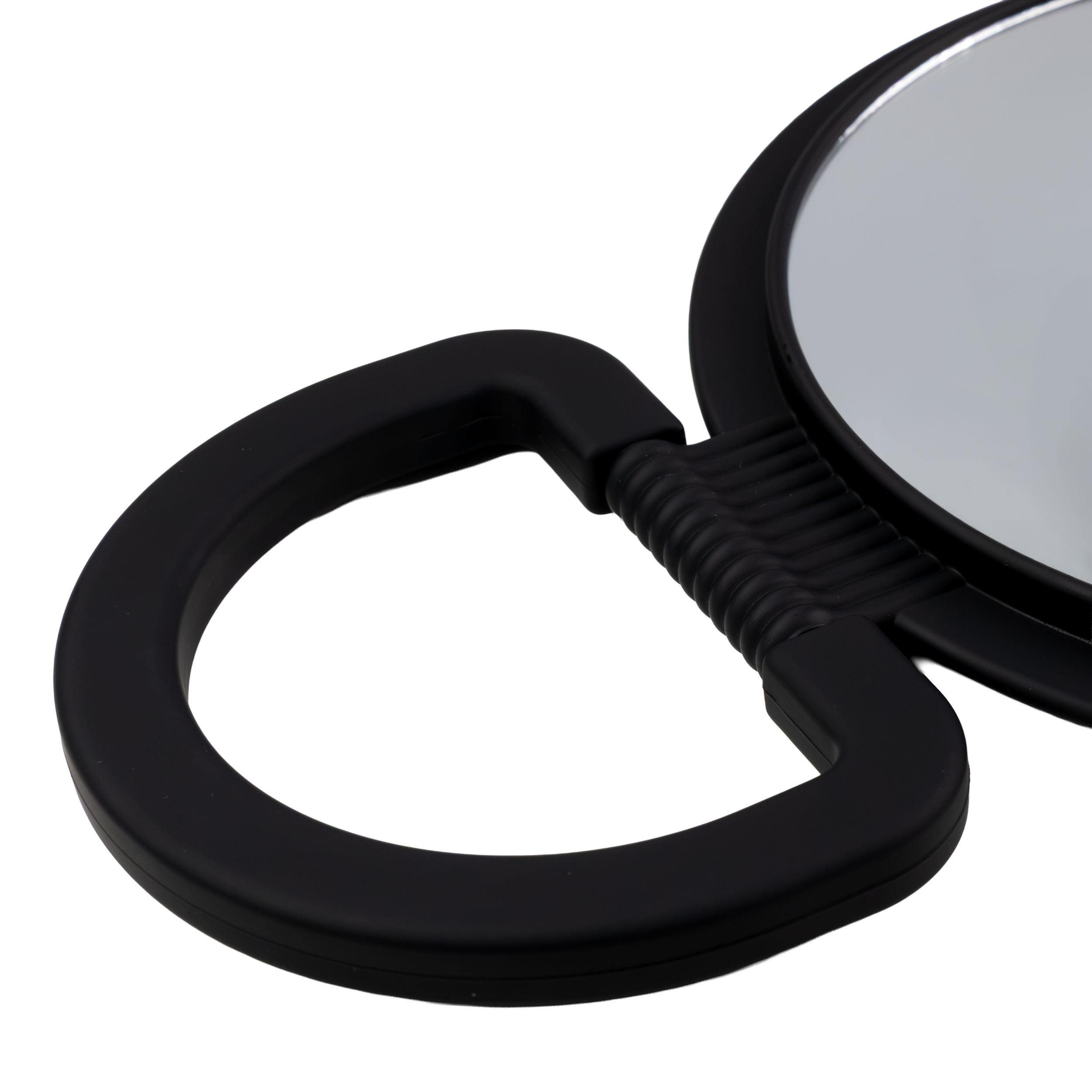 Zadro Dual-Sided Handheld Mirror with Soft-Touch Handle, цвет: Мягкий чёрный — фото 2
