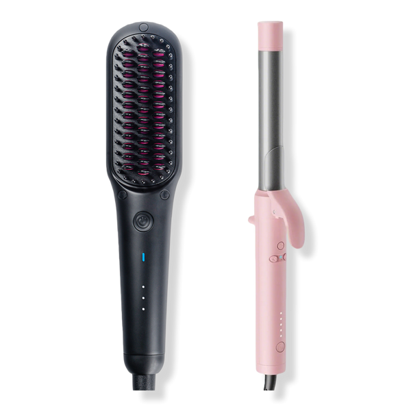 TYMO Beauty iONIC mini Black Hair Straightening Brush+Ionic Rotating Curling lron #1