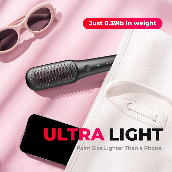 TYMO Beauty iONIC mini Black Hair Straightening Brush+Ionic Rotating Curling lron #4