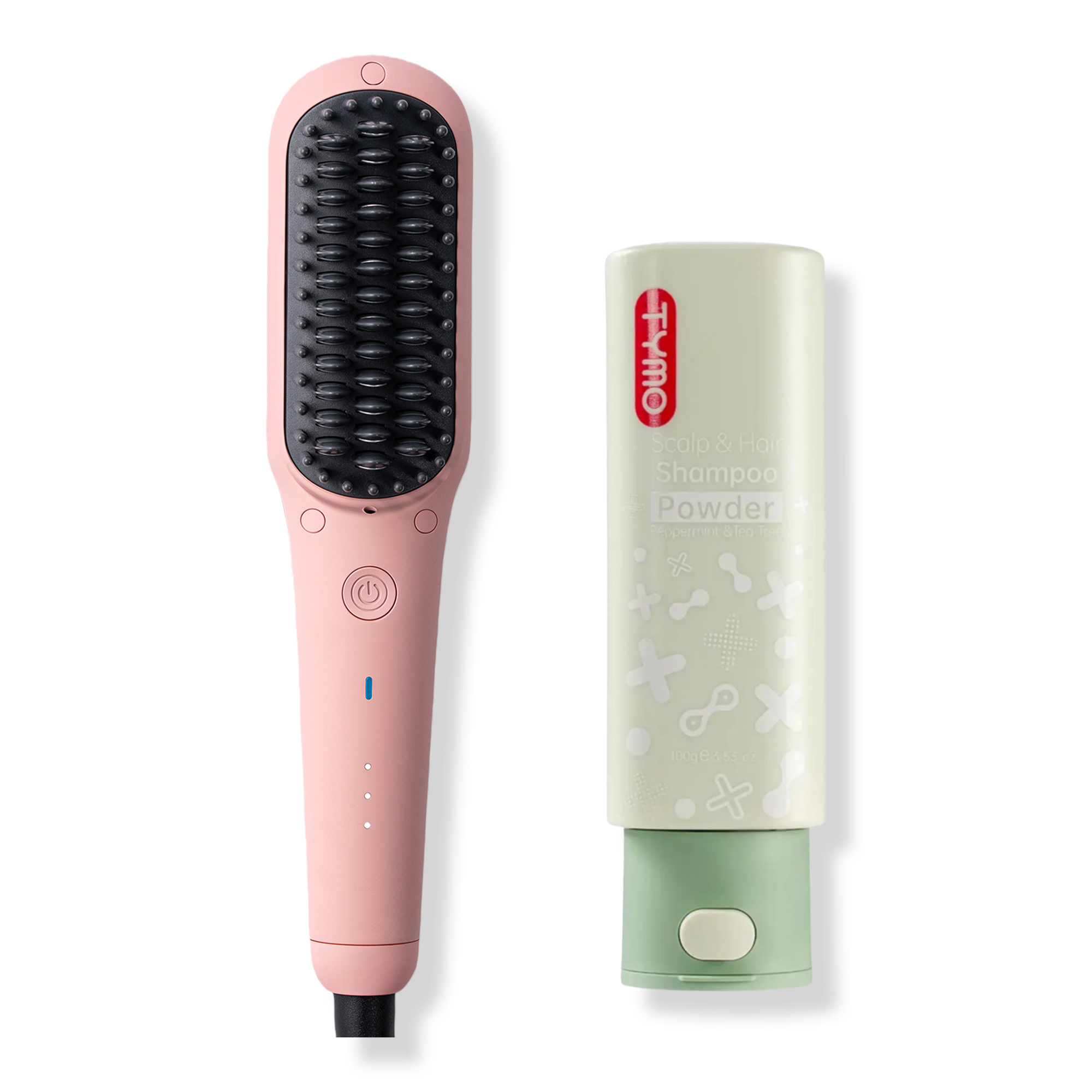 TYMO Beauty Ionic Mini Hair Straightening Brush + Anti-Dandruff Shampoo #1