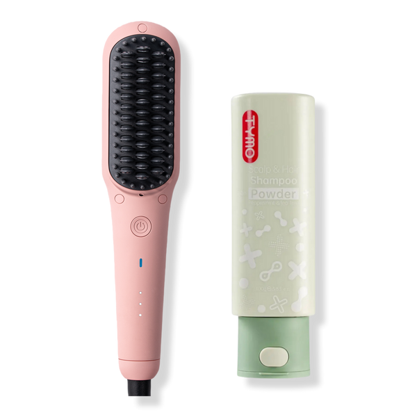 TYMO Beauty Ionic Mini Hair Straightening Brush + Anti-Dandruff Shampoo #1