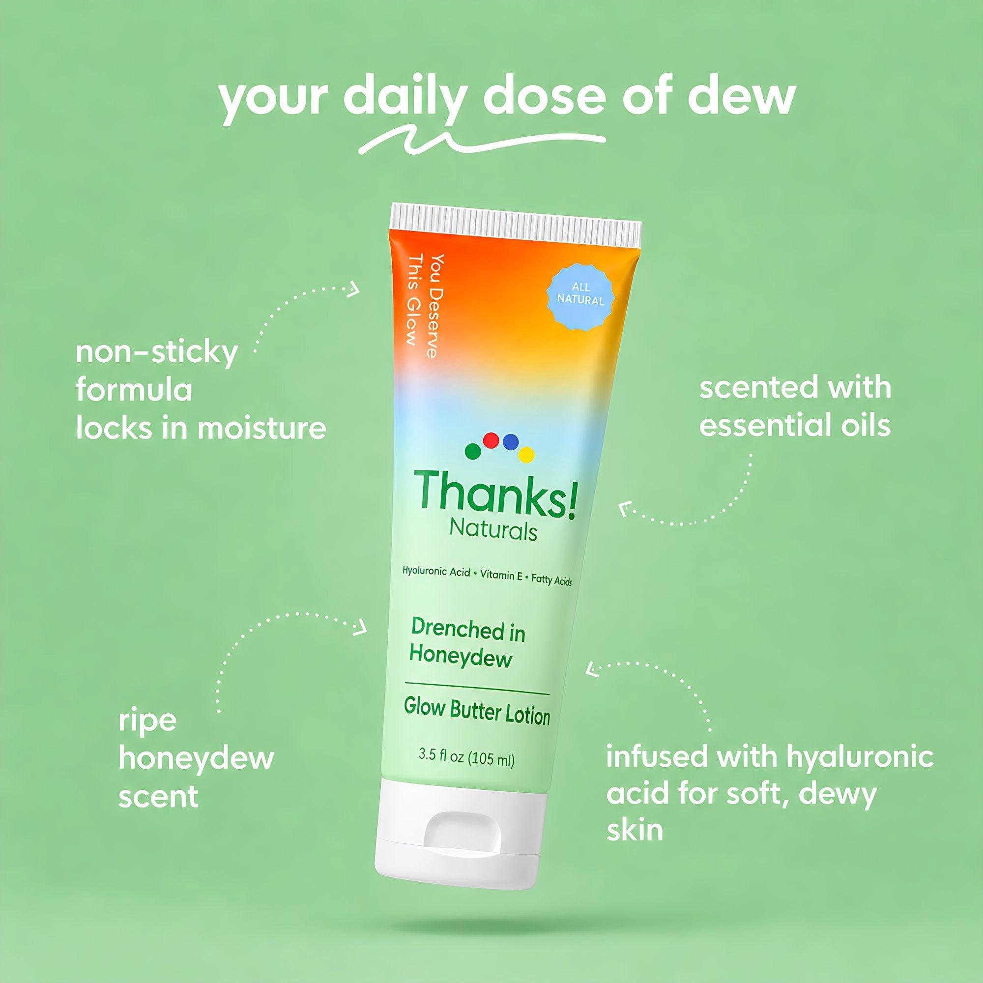 Thanks! Naturals Drenched in Honeydew Glow Butter Body Lotion — фото 2