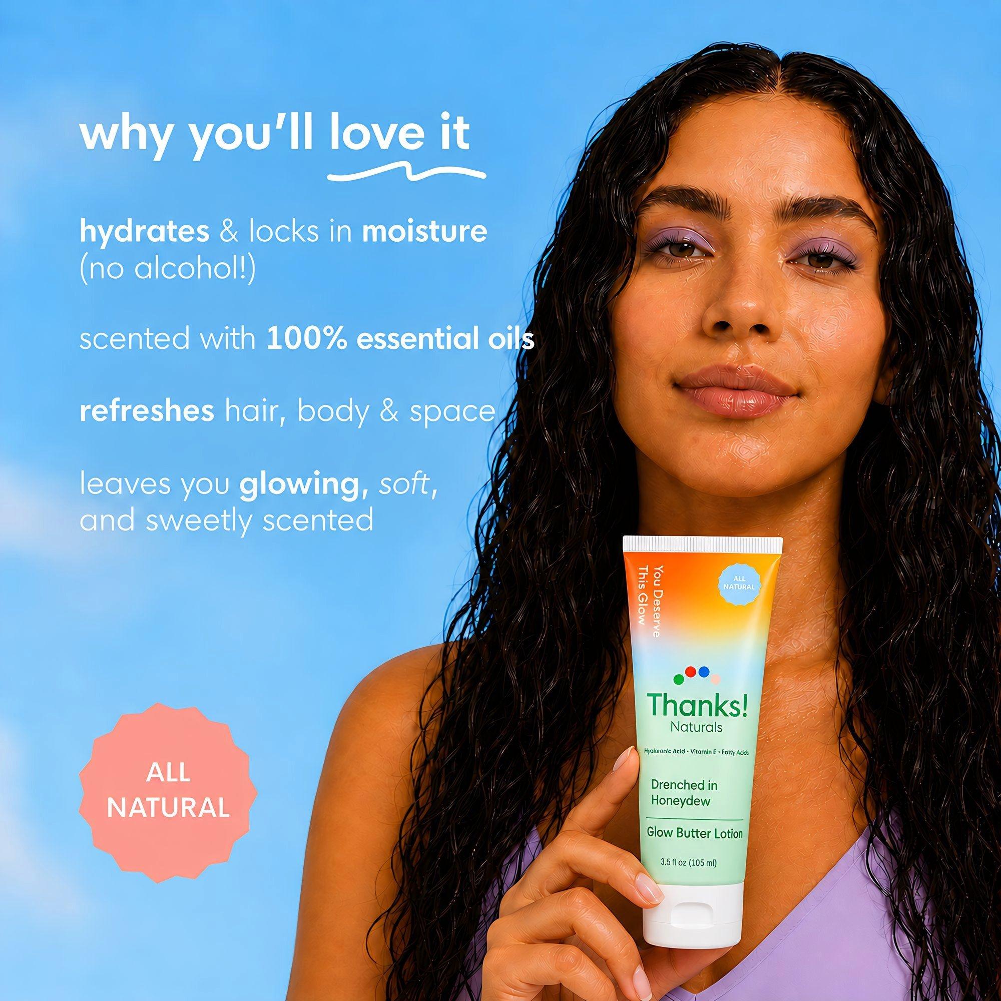 Thanks! Naturals Drenched in Honeydew Glow Butter Body Lotion — фото 3