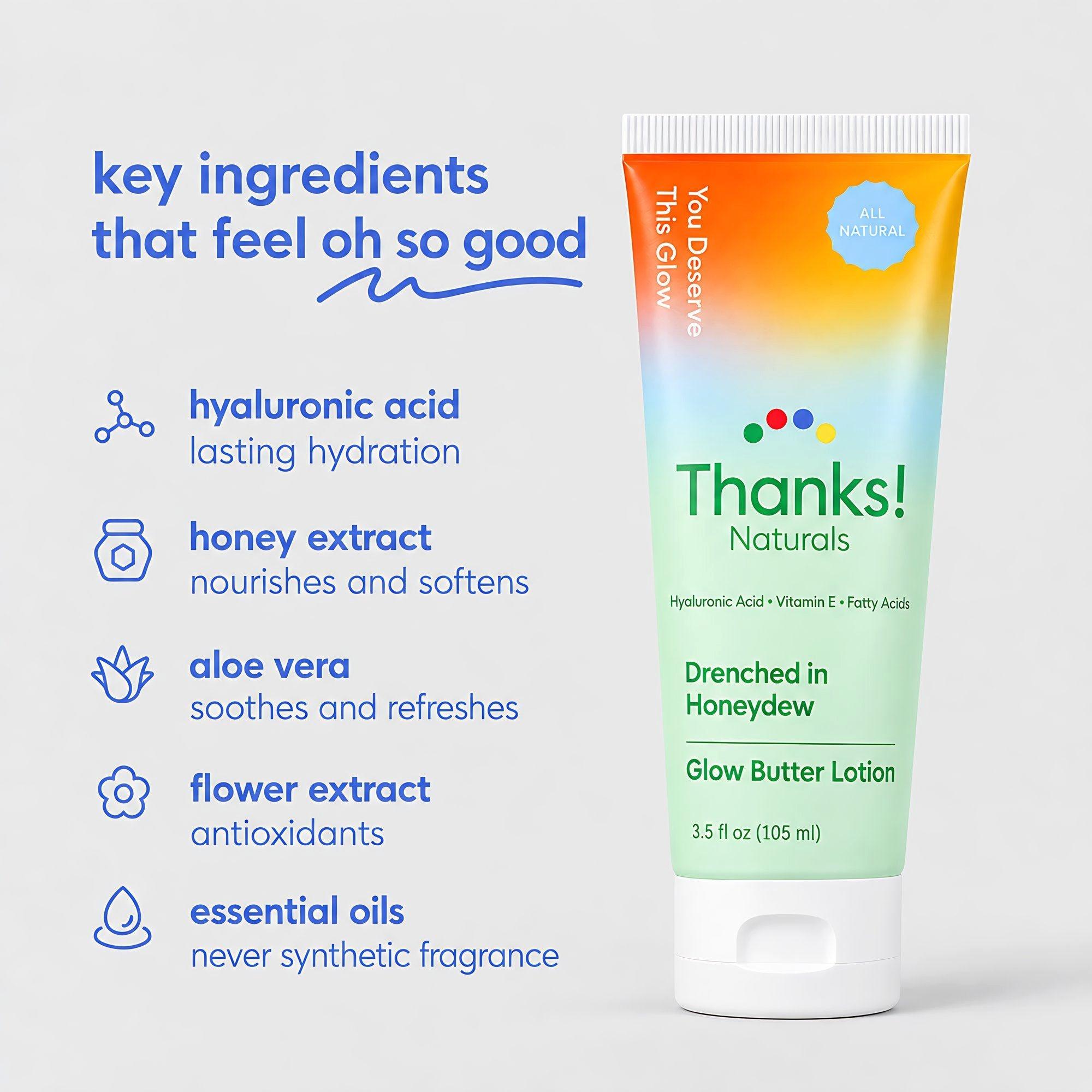 Thanks! Naturals Drenched in Honeydew Glow Butter Body Lotion — фото 4
