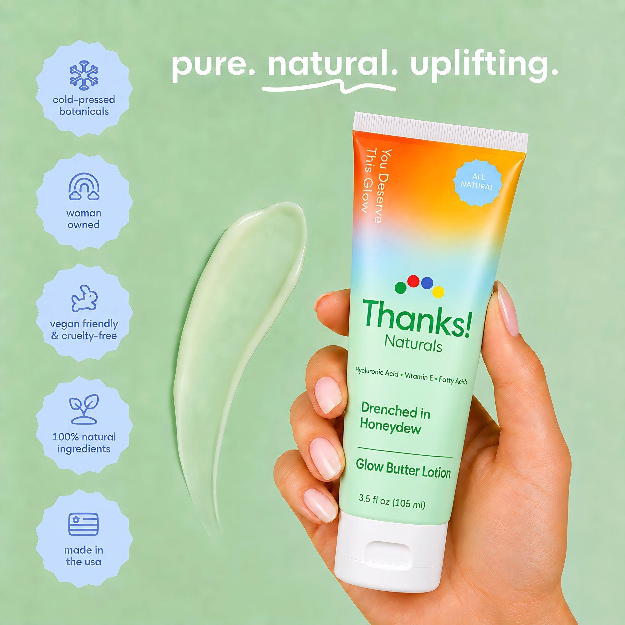 Thanks! Naturals Drenched in Honeydew Glow Butter Body Lotion — фото 6
