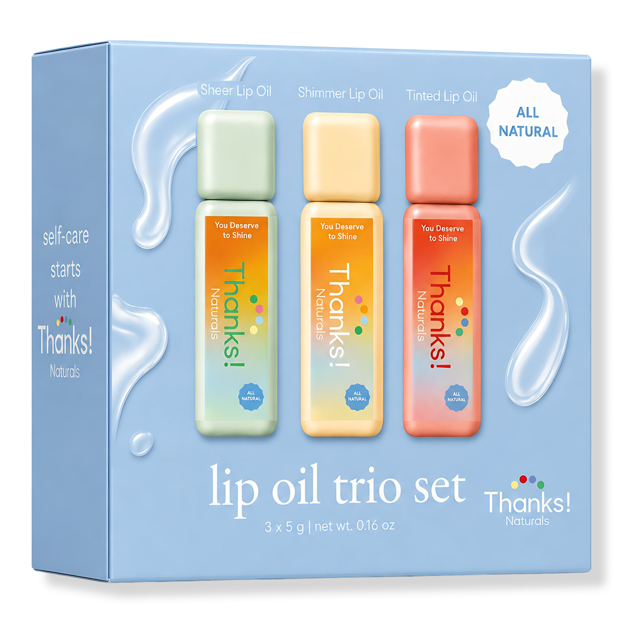 Thanks! Naturals Lip Oil Trio Set — фото 1