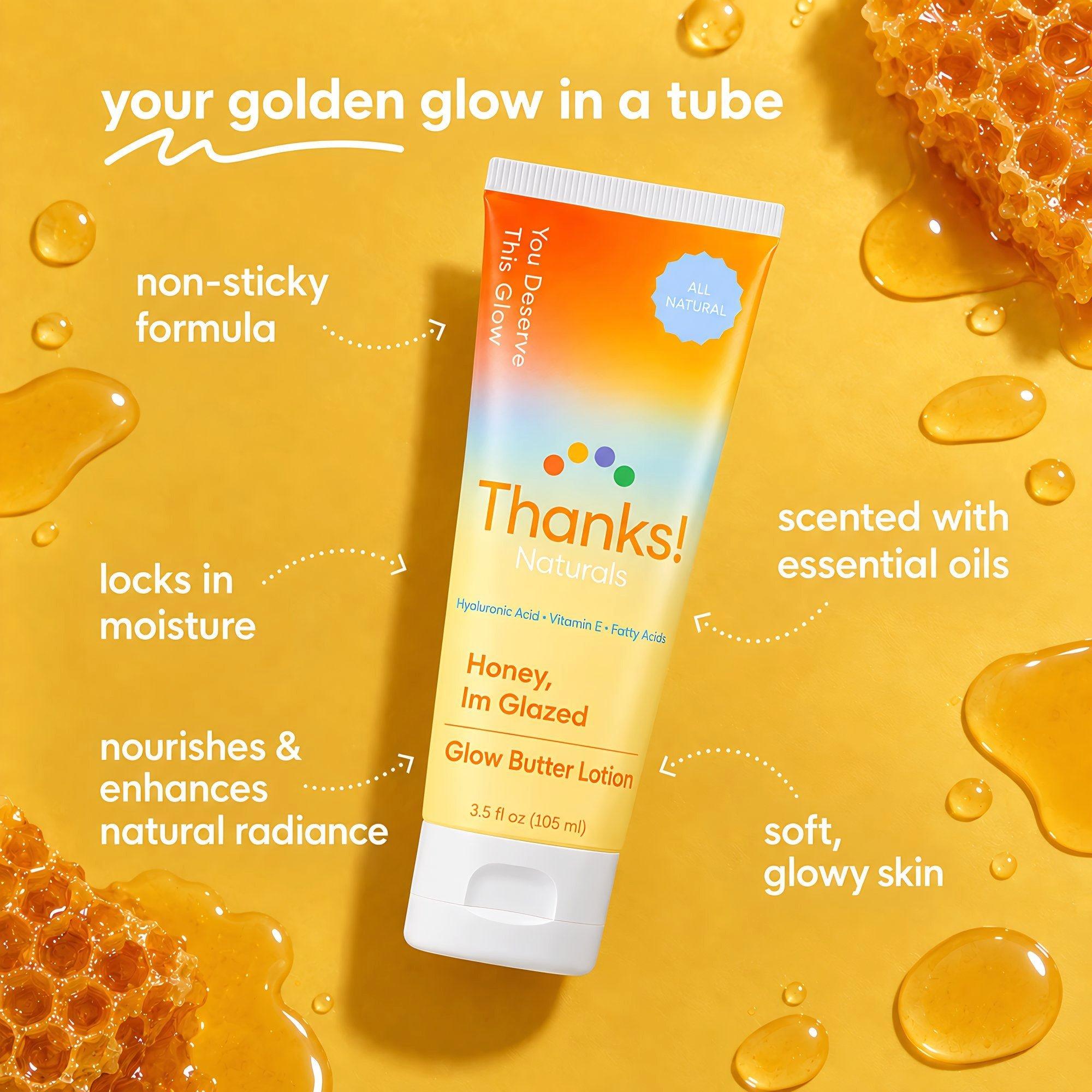 Thanks! Naturals Honey, I'm Glazed Glow Butter Body Lotion — фото 2