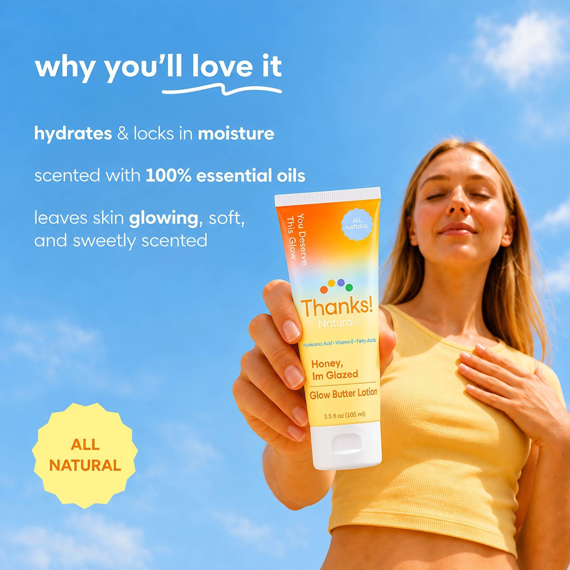 Thanks! Naturals Honey, I'm Glazed Glow Butter Body Lotion — фото 3