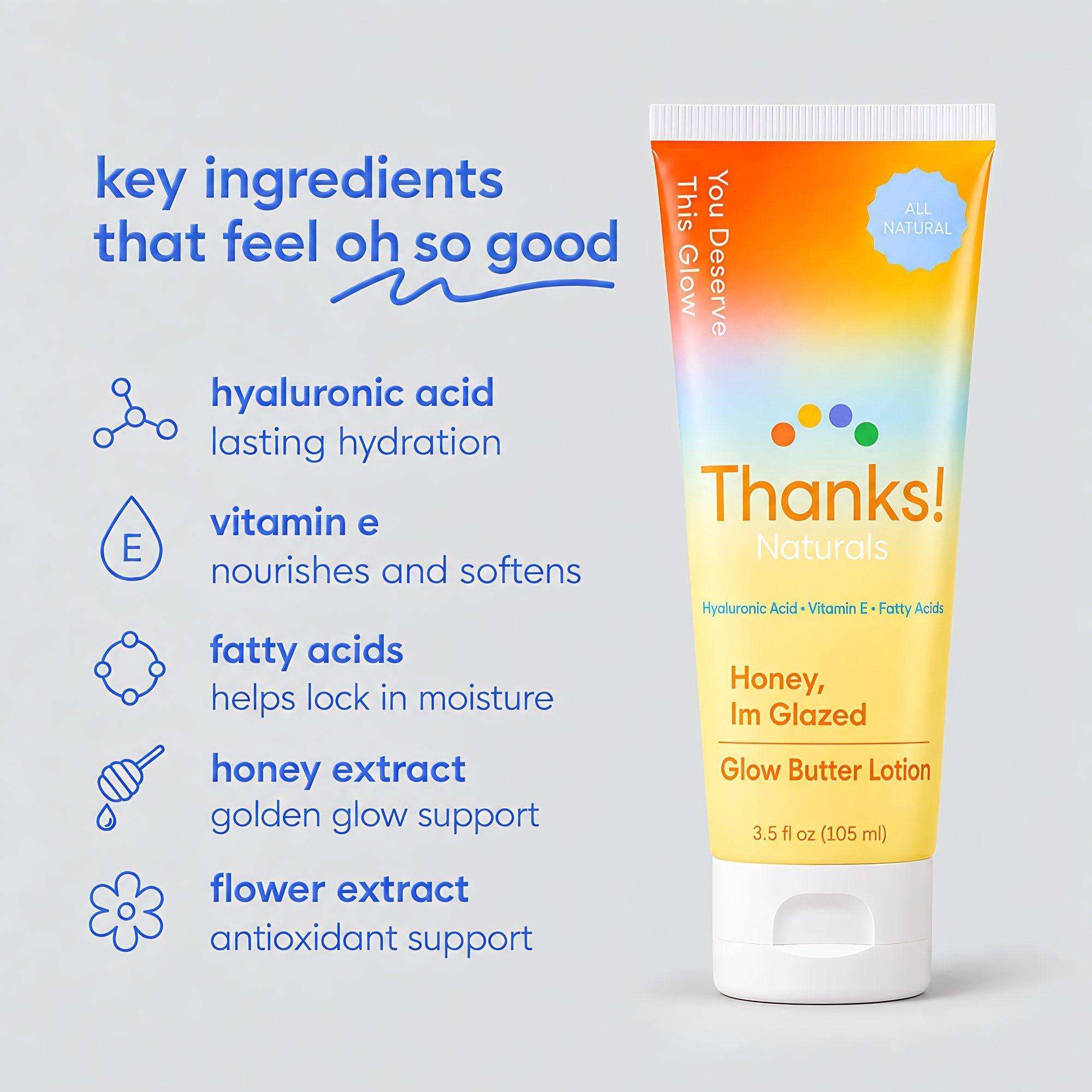 Thanks! Naturals Honey, I'm Glazed Glow Butter Body Lotion — фото 4
