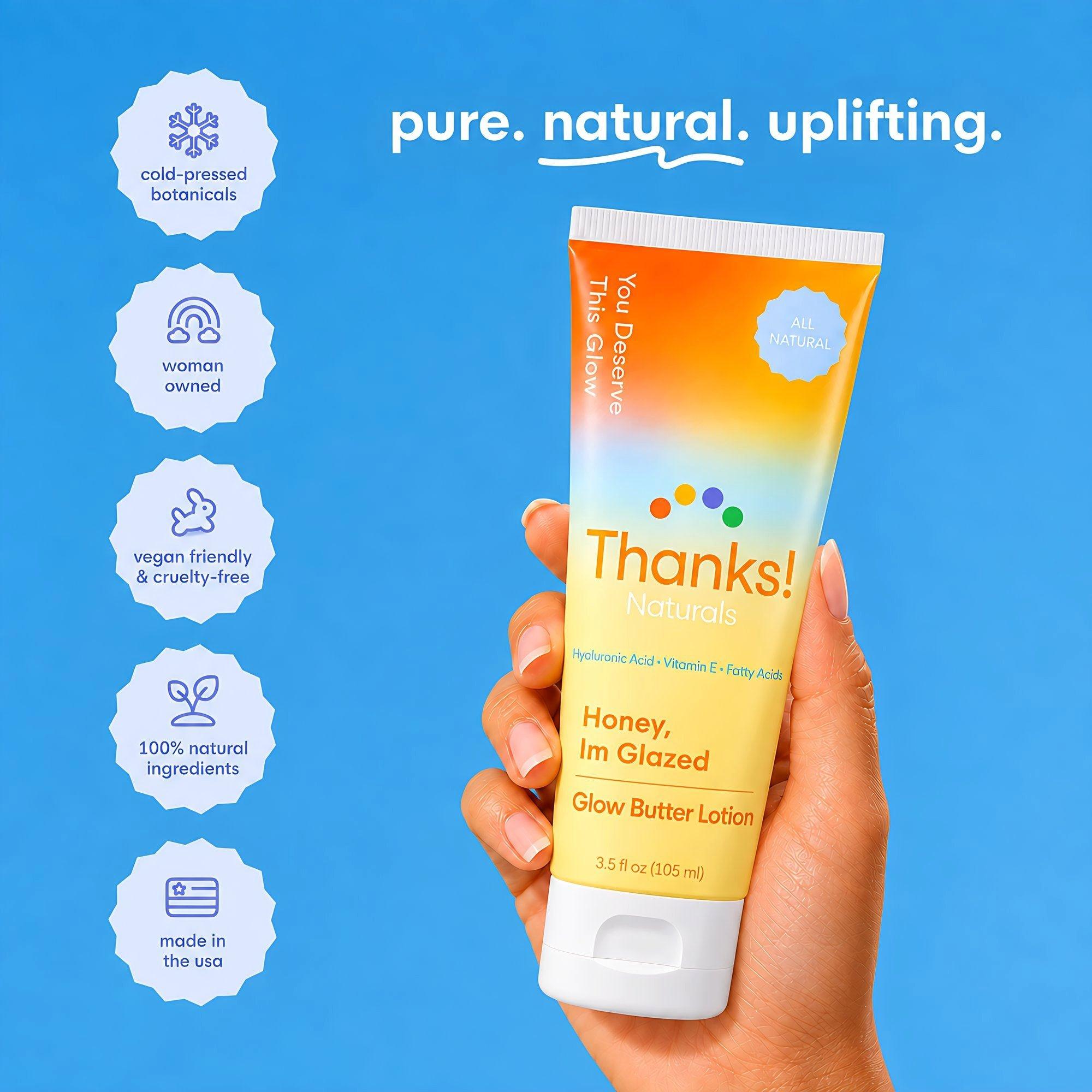 Thanks! Naturals Honey, I'm Glazed Glow Butter Body Lotion — фото 6