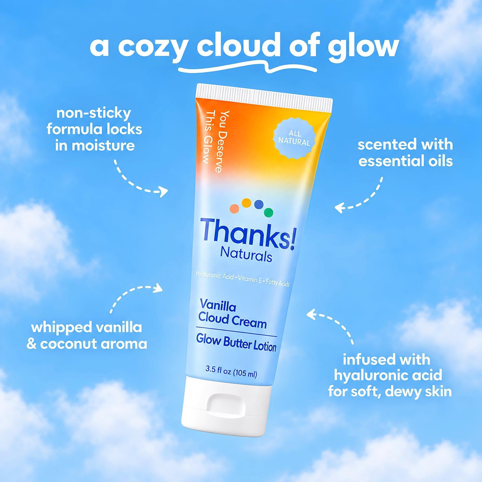 Thanks! Naturals Vanilla Cloud Glow Butter Body Lotion — фото 2