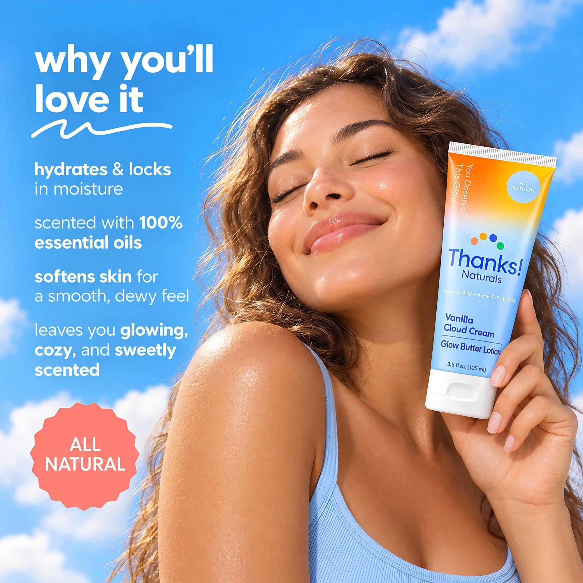 Thanks! Naturals Vanilla Cloud Glow Butter Body Lotion — фото 3