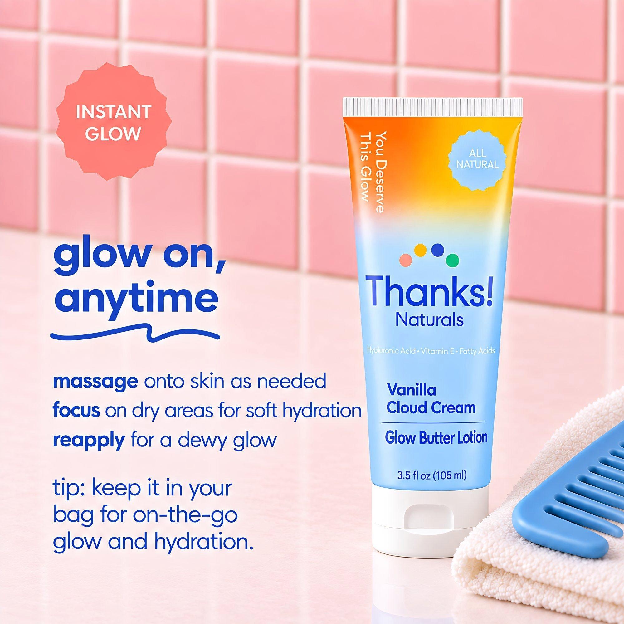 Thanks! Naturals Vanilla Cloud Glow Butter Body Lotion — фото 8