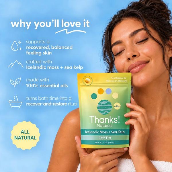Thanks! Naturals - Icelandic Moss + Sea Kelp Bath Fizz | Ulta Beauty
