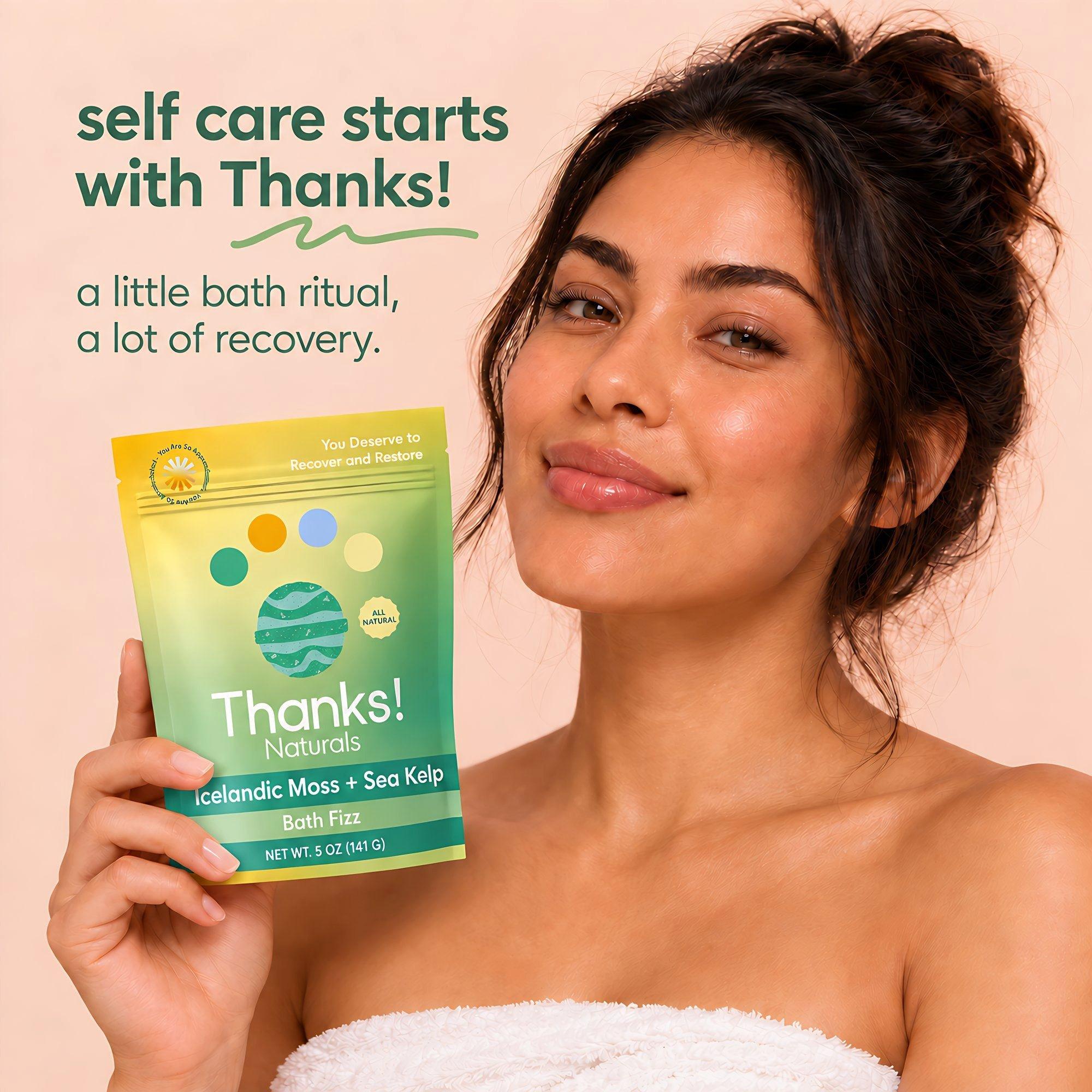 Thanks! Naturals Icelandic Moss + Sea Kelp Bath Fizz — фото 7