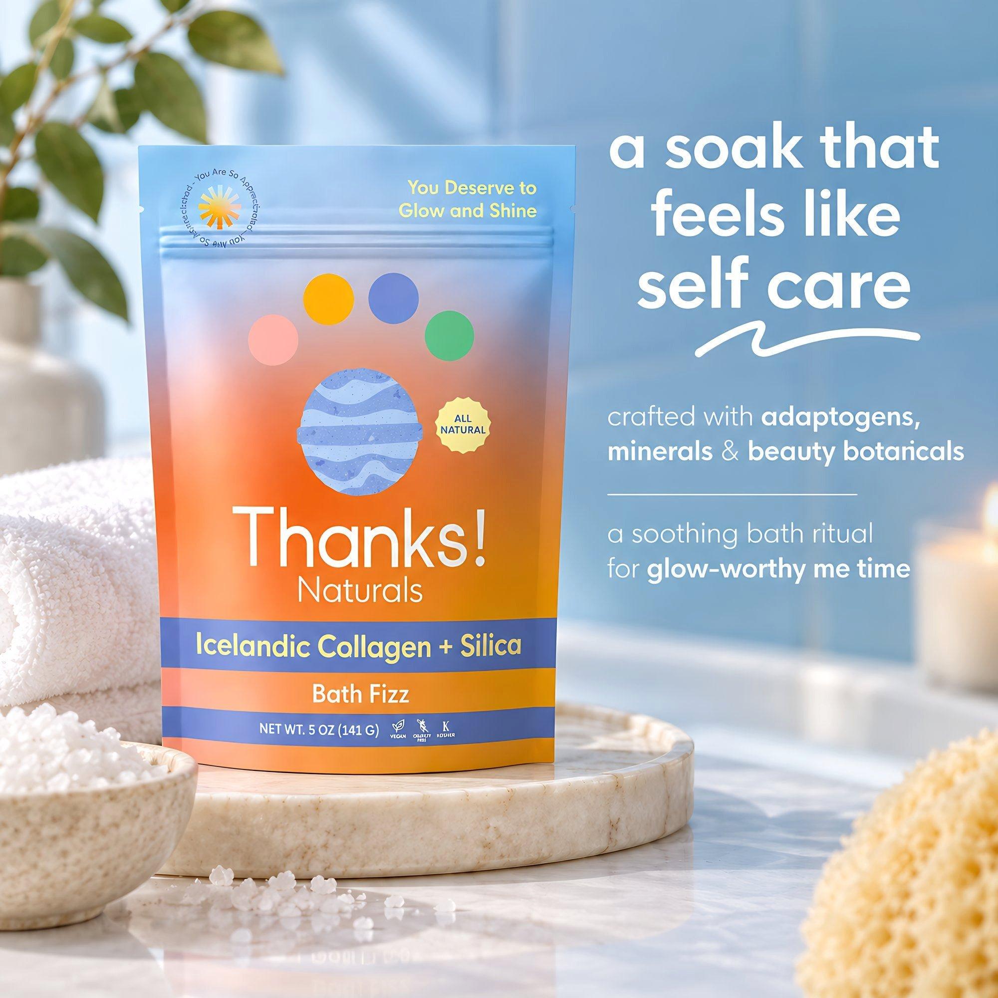 Thanks! Naturals Icelandic Collagen + Silica Bath Fizz — фото 2