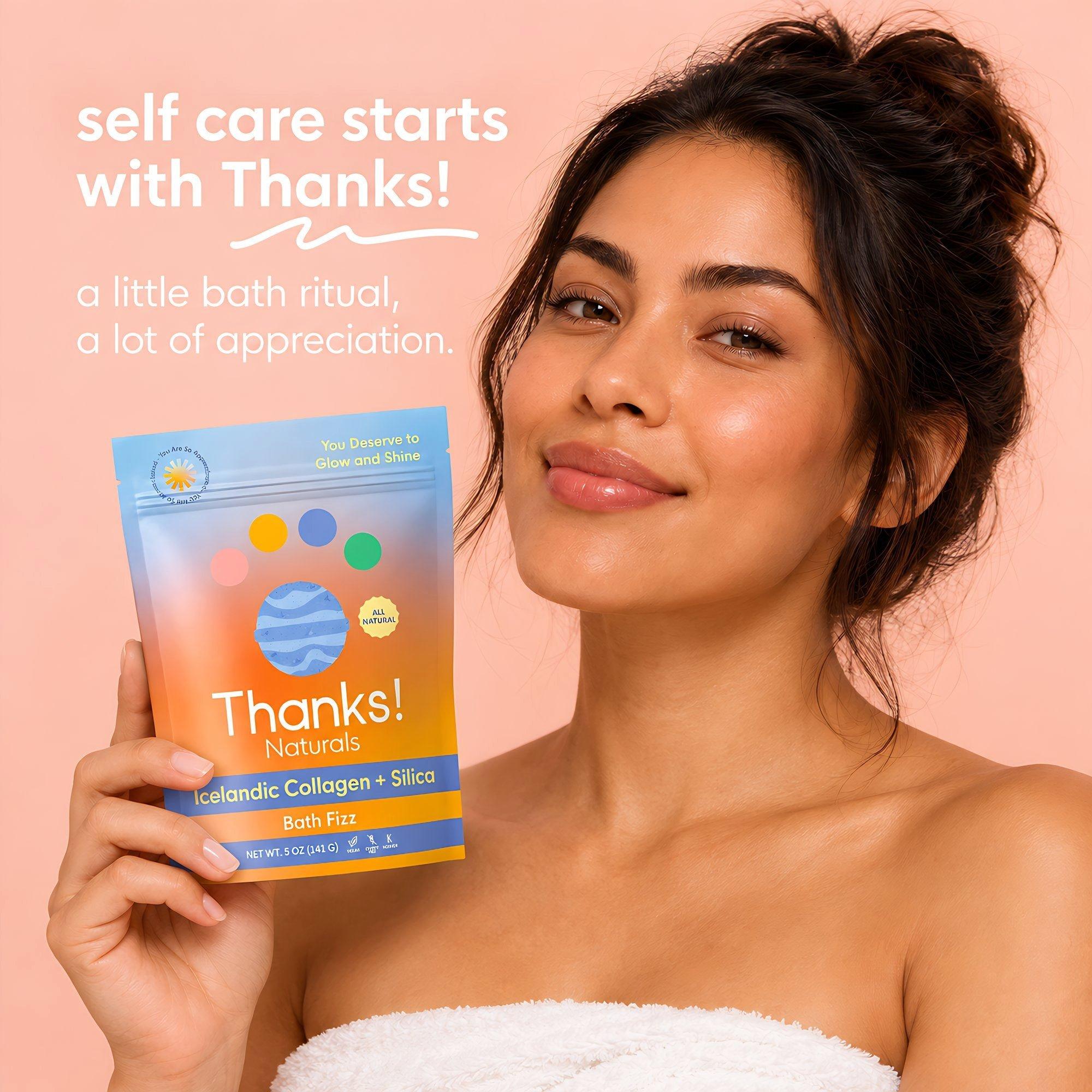 Thanks! Naturals Icelandic Collagen + Silica Bath Fizz — фото 7