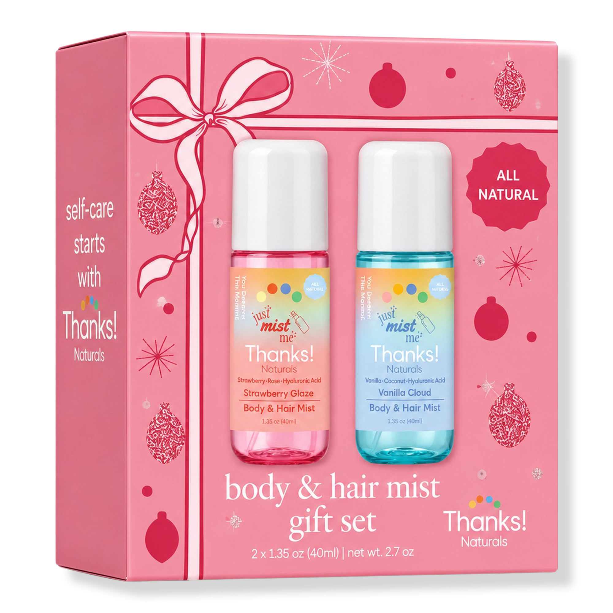 Thanks! Naturals Holiday Body & Hair Mist Gift Set #1