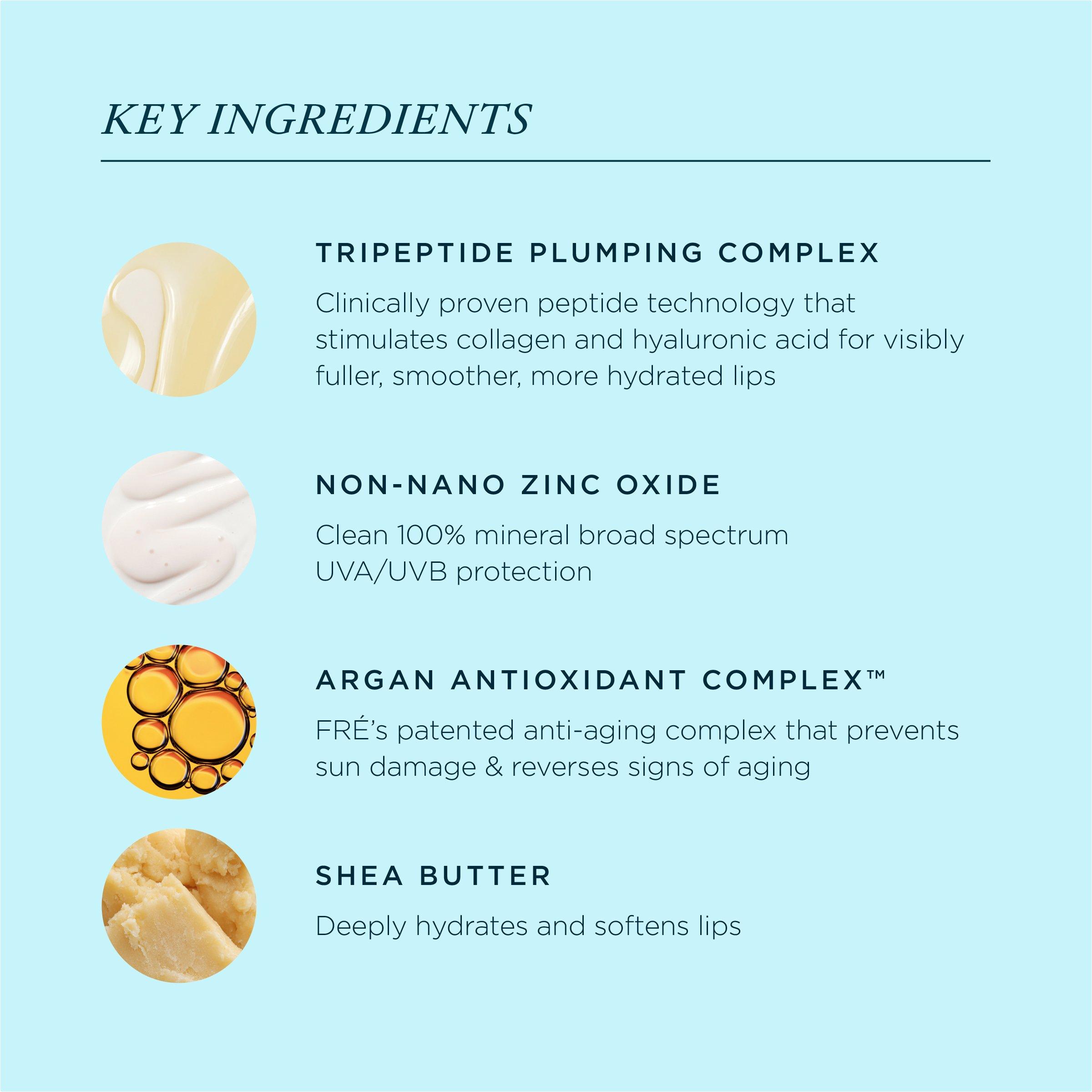 Оттеночный пептидный тинт для губ Fré Skincare Plump Me с минеральным фильтром SPF 30, цвет: Monaco — фото 6