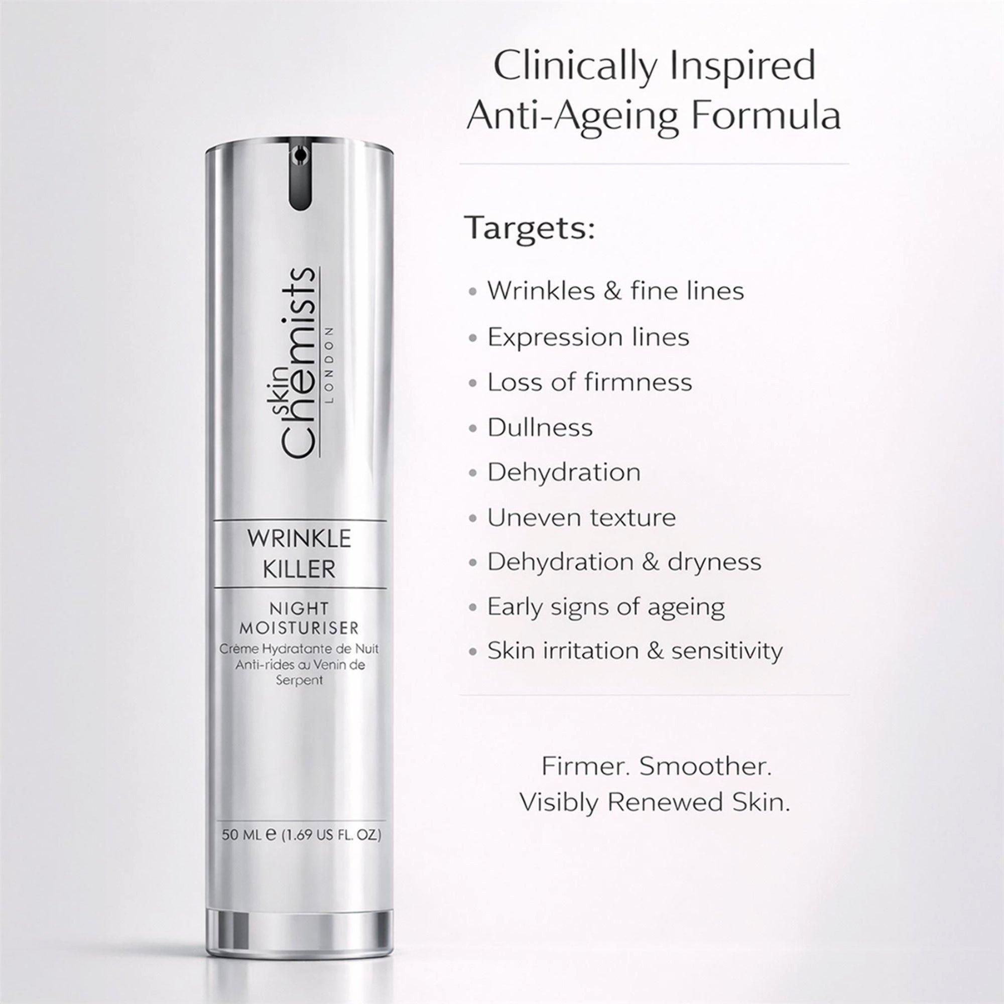 skinChemists Anti-Aging Wrinkle Killer Night Moisturiser — фото 5