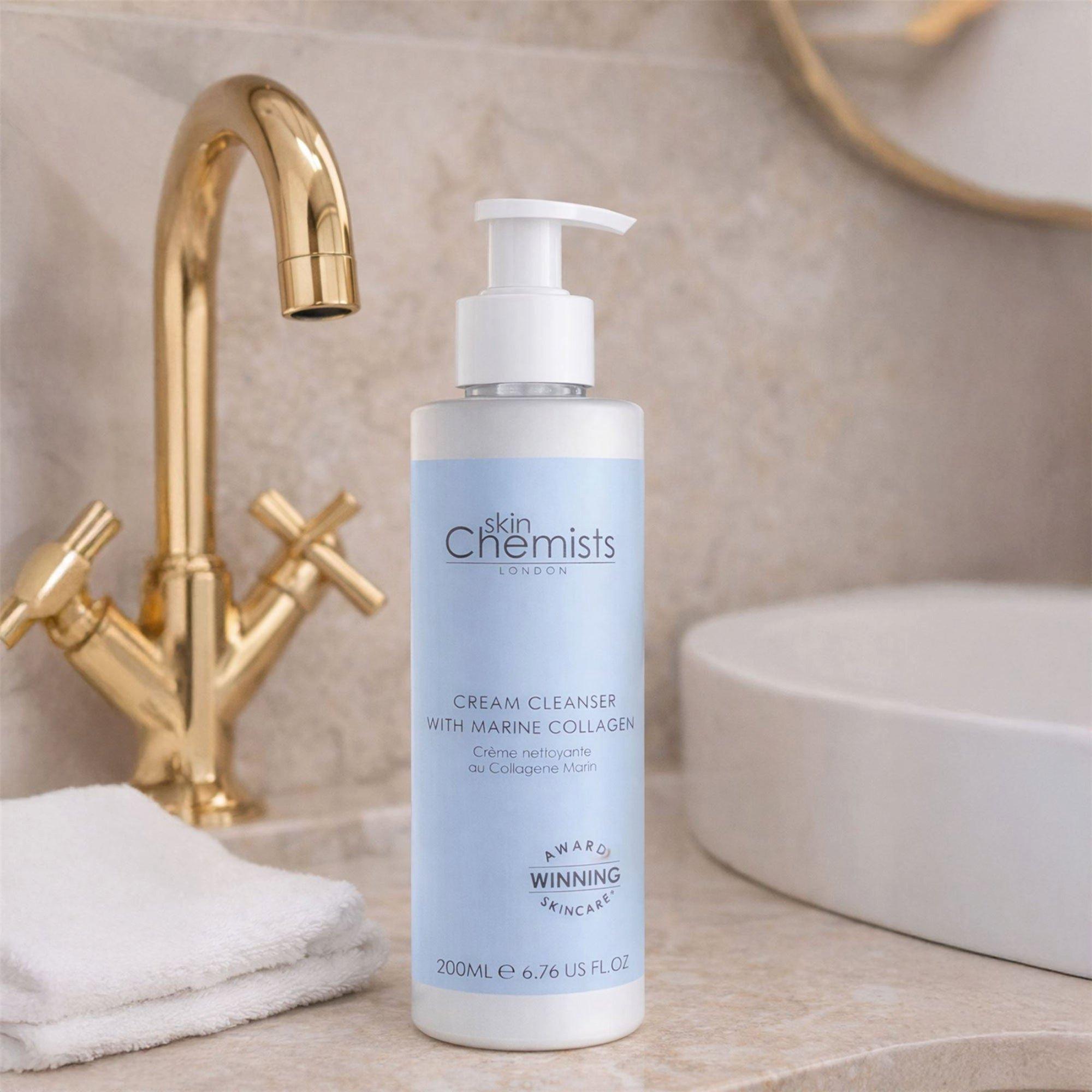 skinChemists Anti-Aging Cream Cleanser with Marine Collagen — фото 5