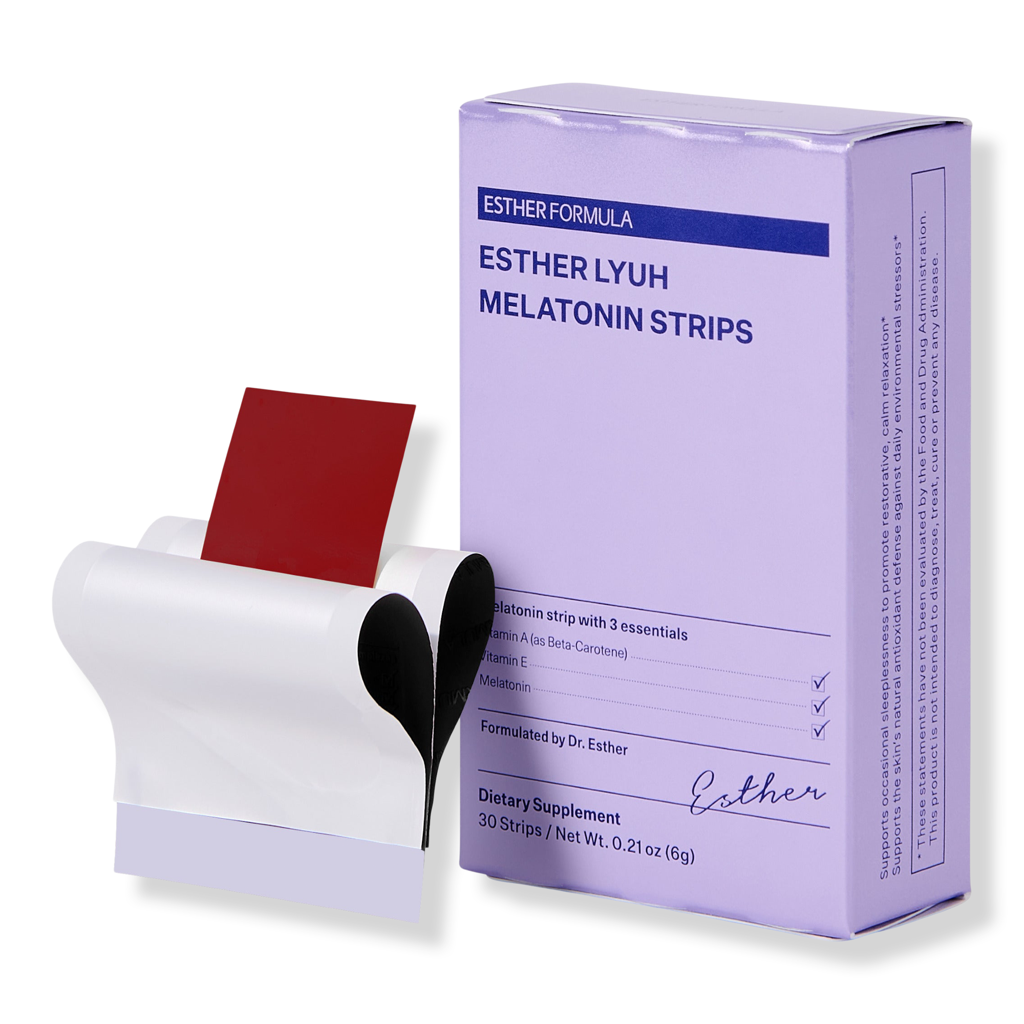 ESTHER FORMULA Melatonin Dissolving Oral Strips #1