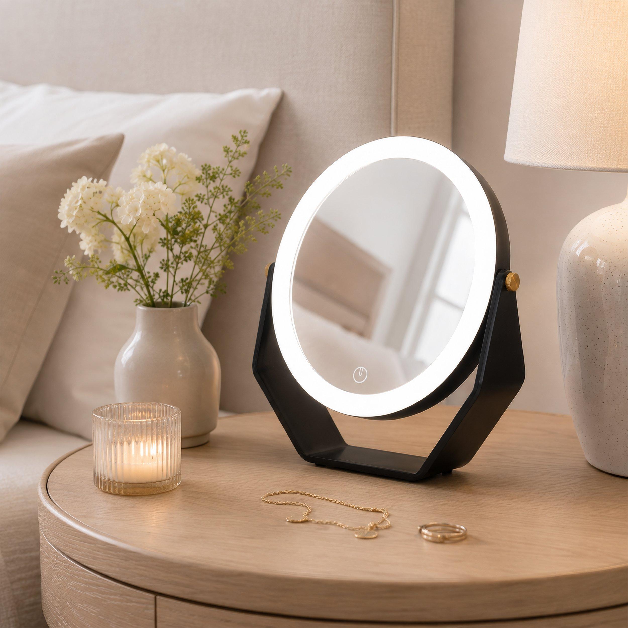 Zadro LED Lighted Makeup Mirror with Magnification, цвет: Чёрный — фото 8