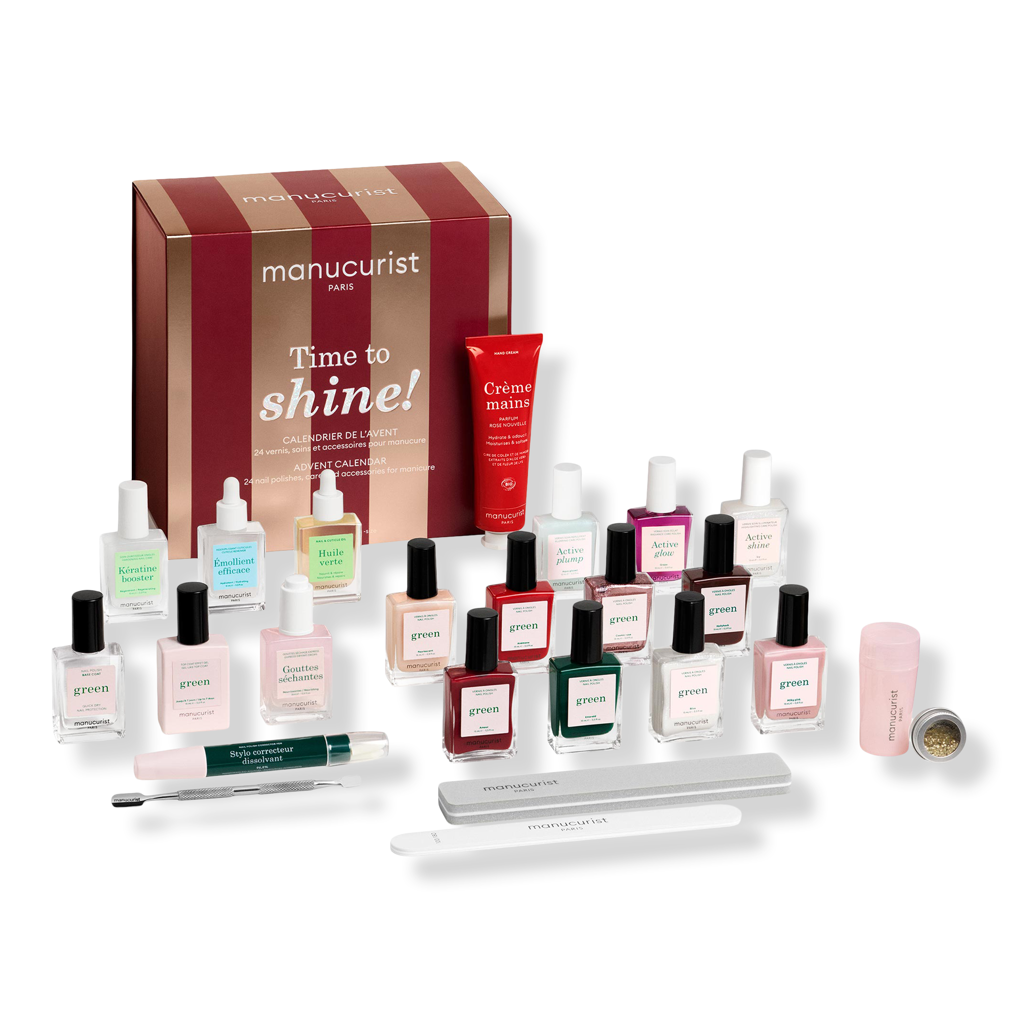 Manucurist Advent Calendar Time to Shine 24 Full-Size Nail Care & Polish Gift Set #1