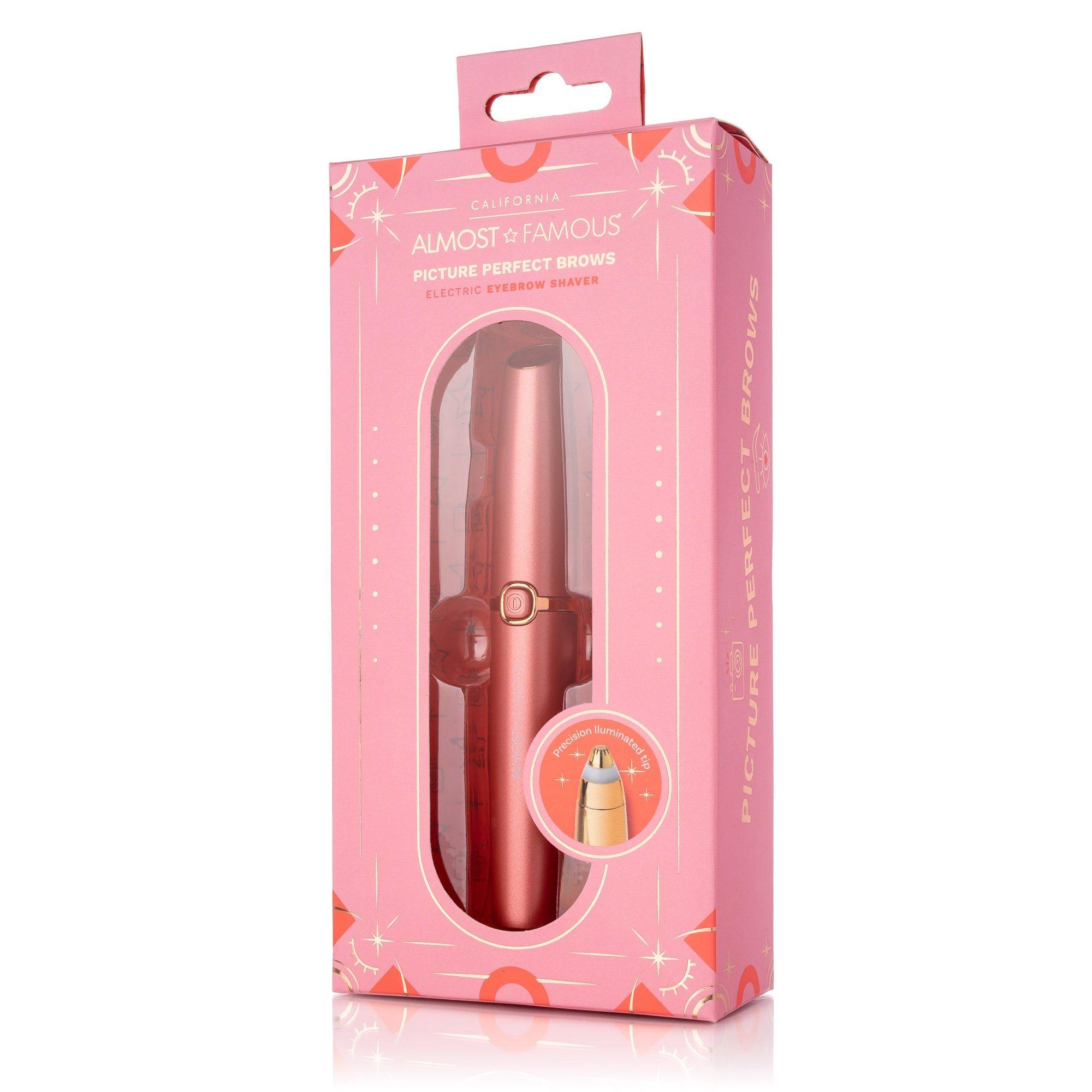Almost Famous Perfect Brows Eyebrow Trimmer with Precision LED Tip, цвет: Розовый — фото 3