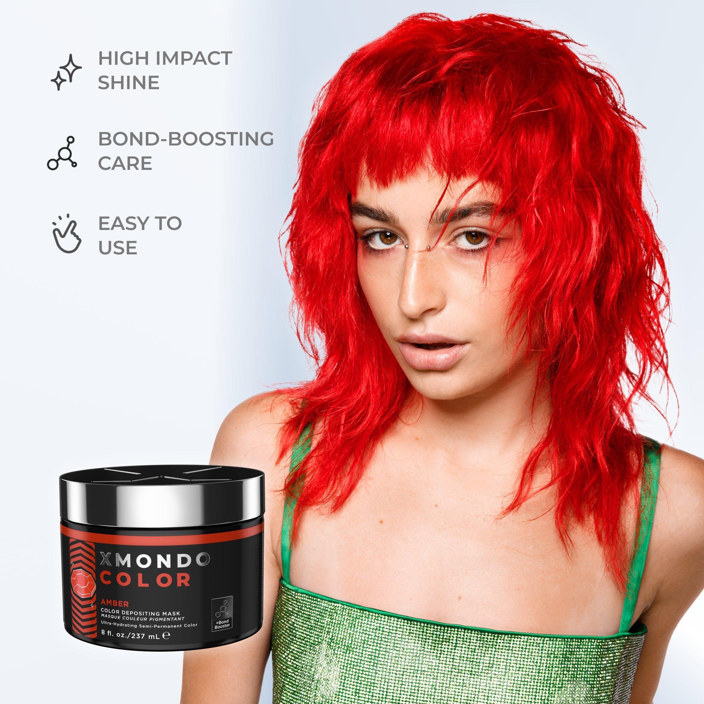Оттеночная маска для волос Xmondo Vivids, цвет: Янтарный — фото 5