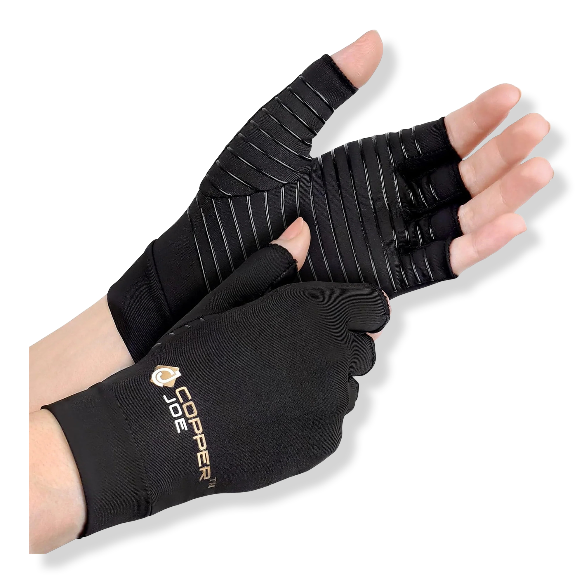 Copper Joe Copper-Infused Fingerless Compression Gloves #1