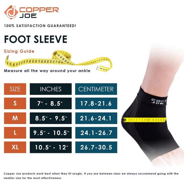 Copper Joe Copper-Infused Foot & Ankle Compression Sleeves #2