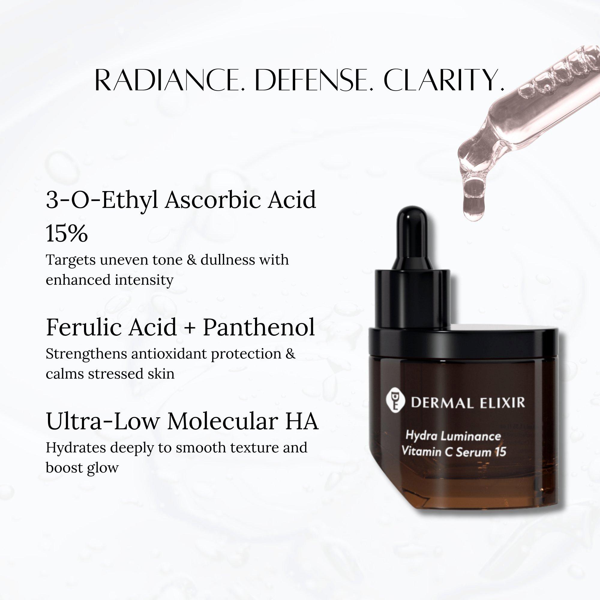Dermal Elixir Hydra Luminance Vitamin C Serum 15 40ml — фото 3