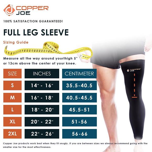 Copper Joe Copper-Infused Full Leg Compression Sleeve #2