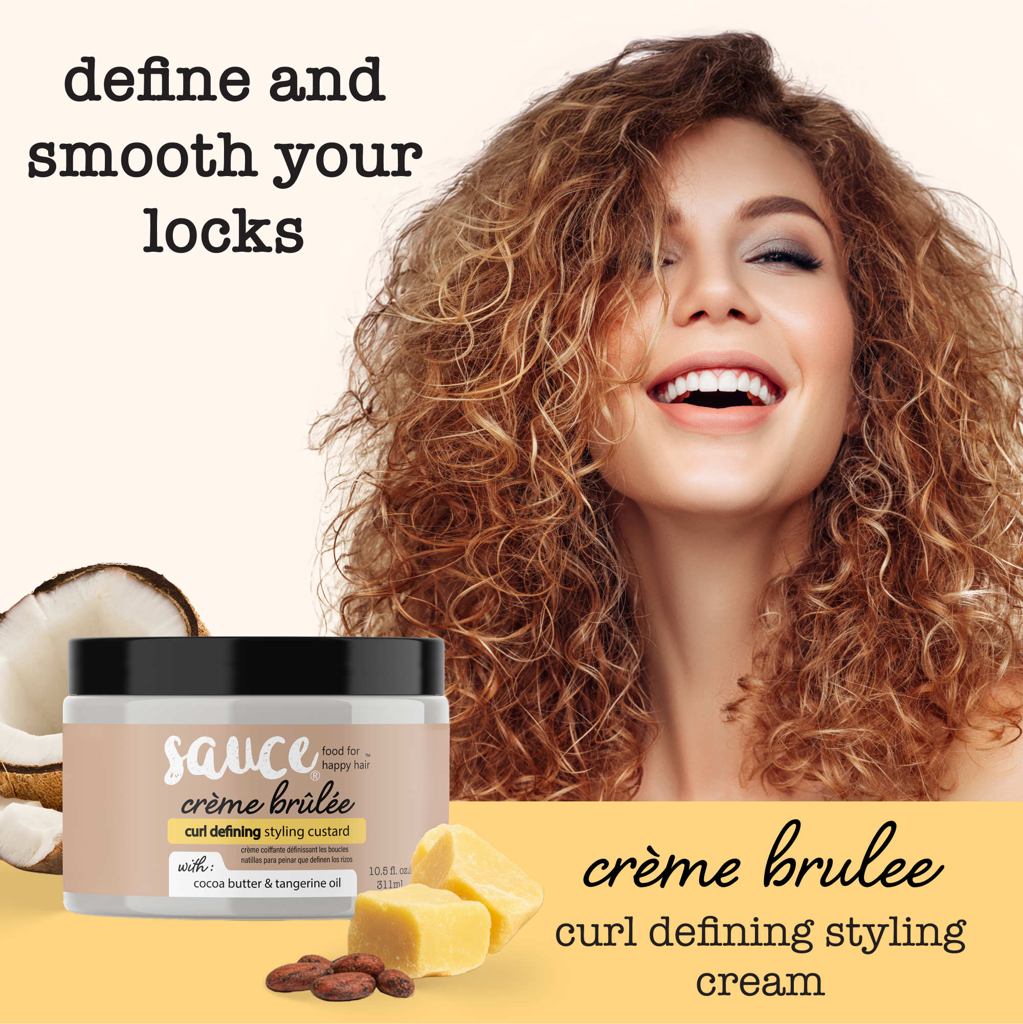 Крем для кудрей Sauce Beauty Banana Crème Brulee Curl Custard — фото 3